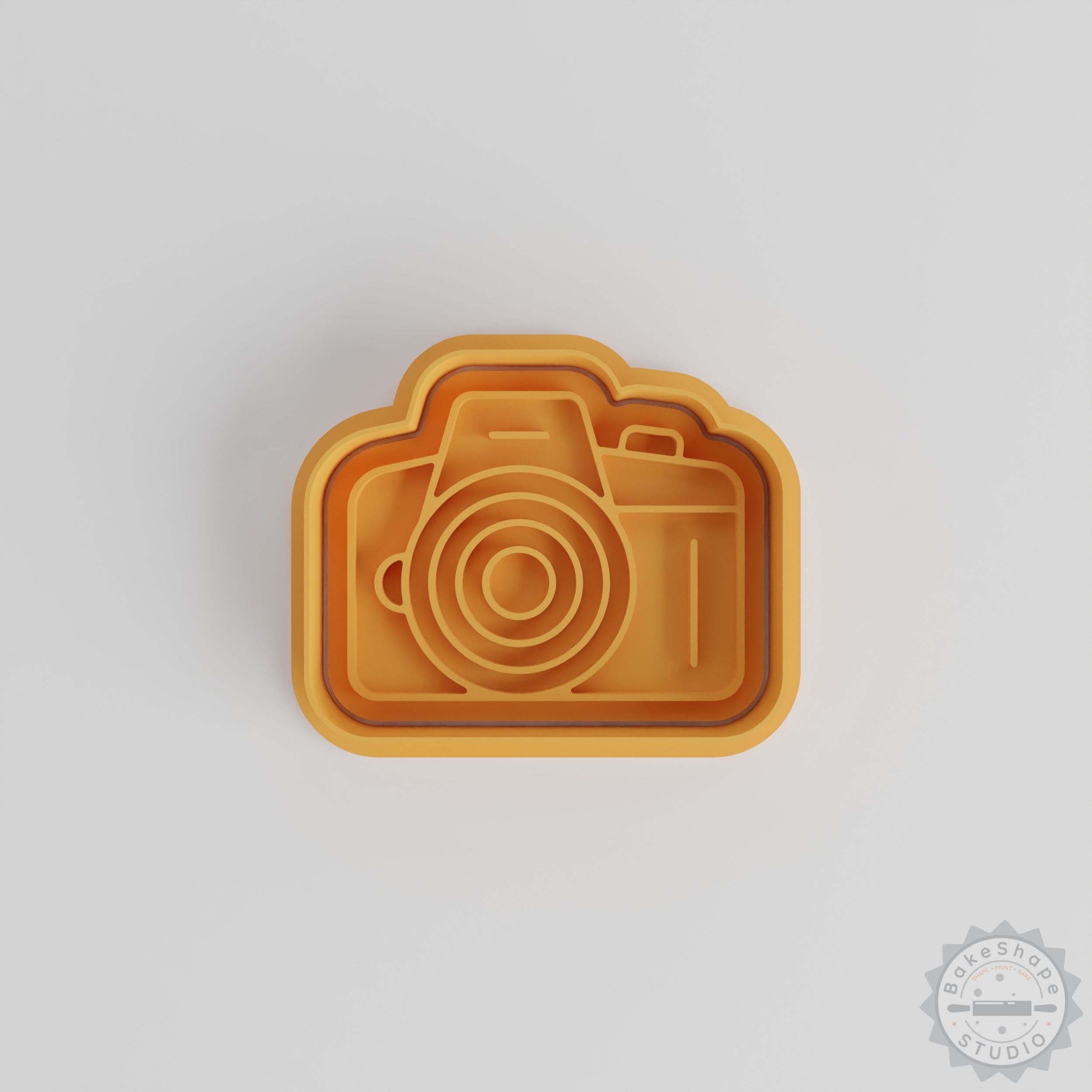 DSLR Camera Shape Cutter & Stamp Set for Cookies & Fondant, 6-Piece, S/M/L Sizes