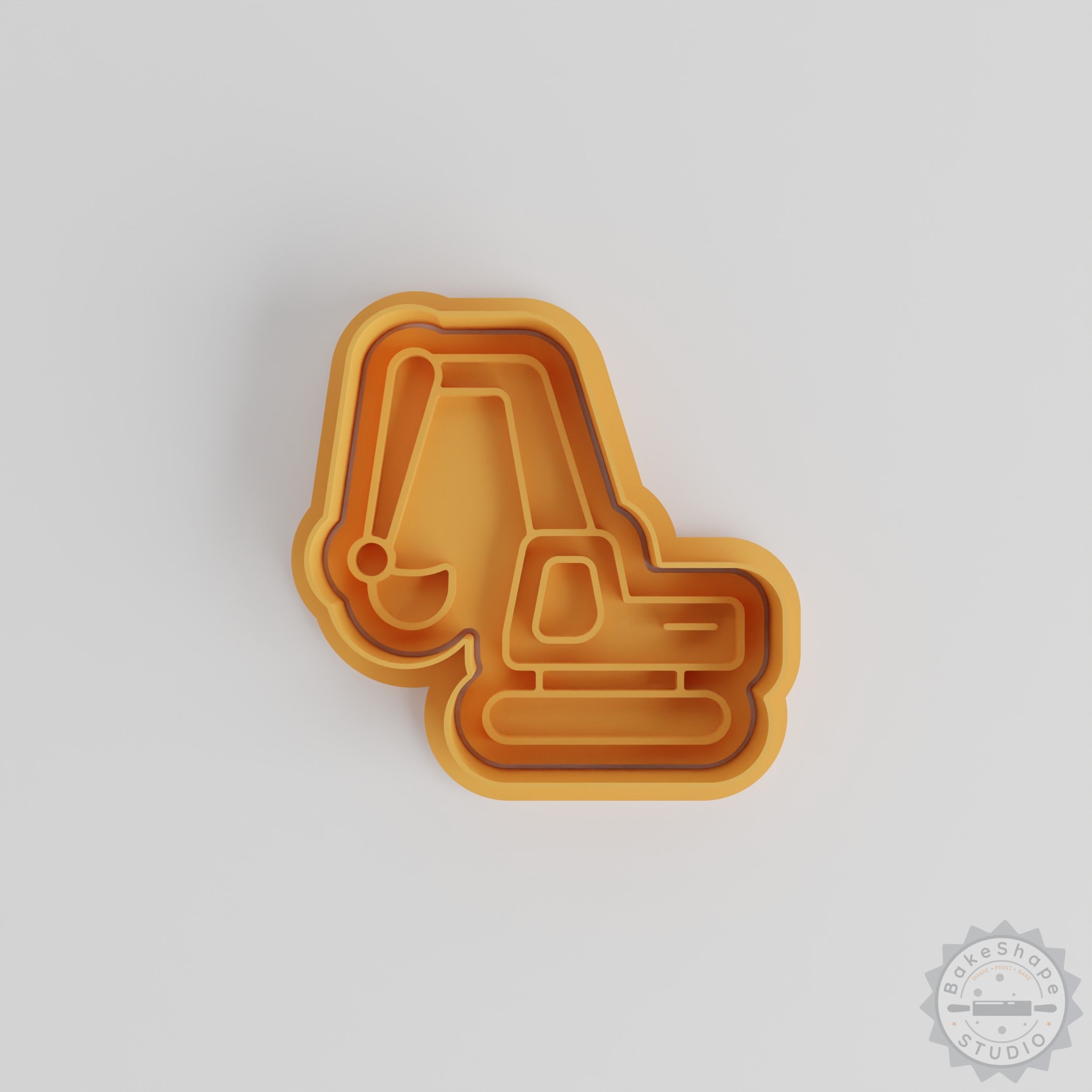 Construction Digger Shape Cutter and Stamp Set, 6-Piece Cookie Fondant Tool, S/M/L Sizes