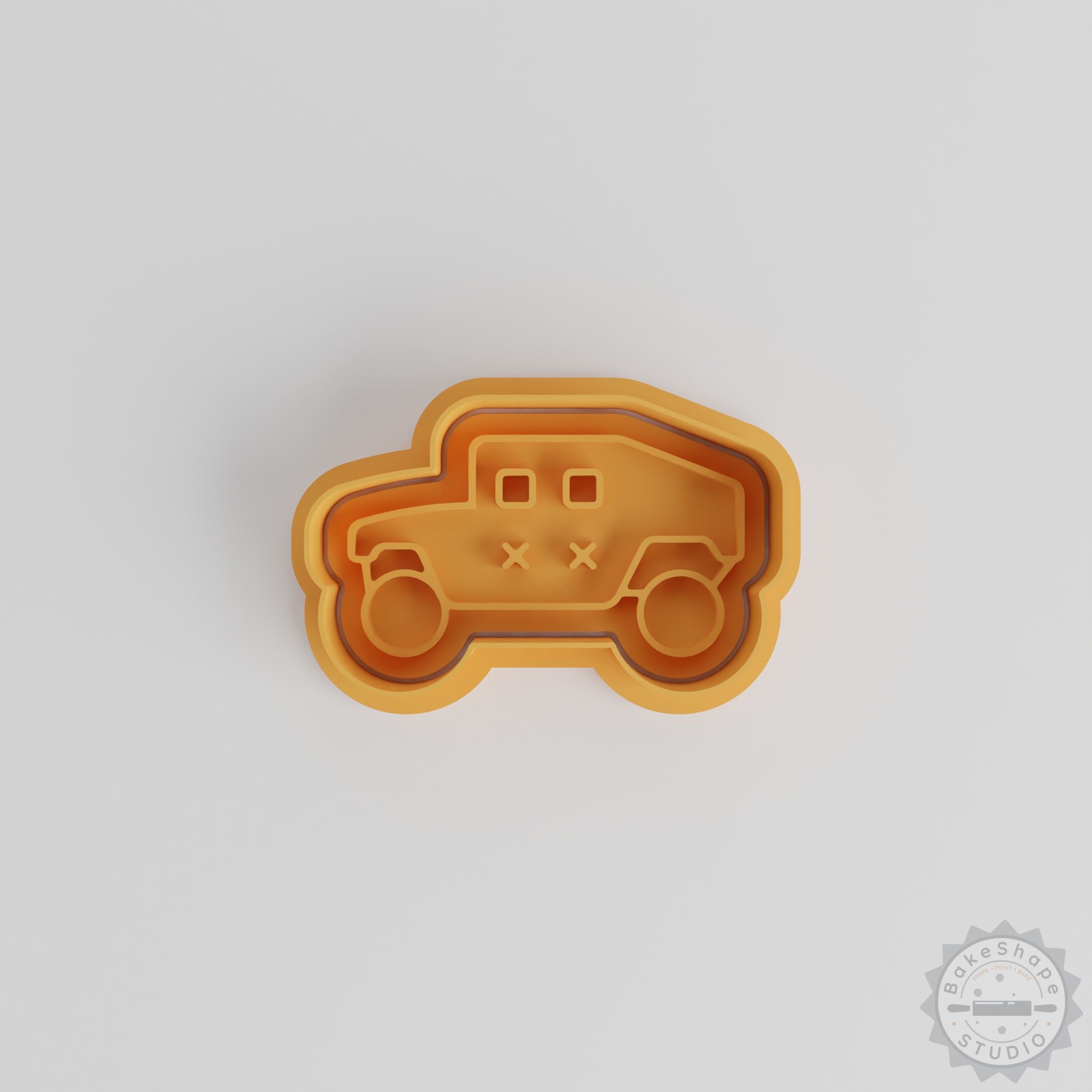 Army Hummer Cookie Cutter Set, Vehicle Fondant Stamp, 6 Pieces, 3 Sizes