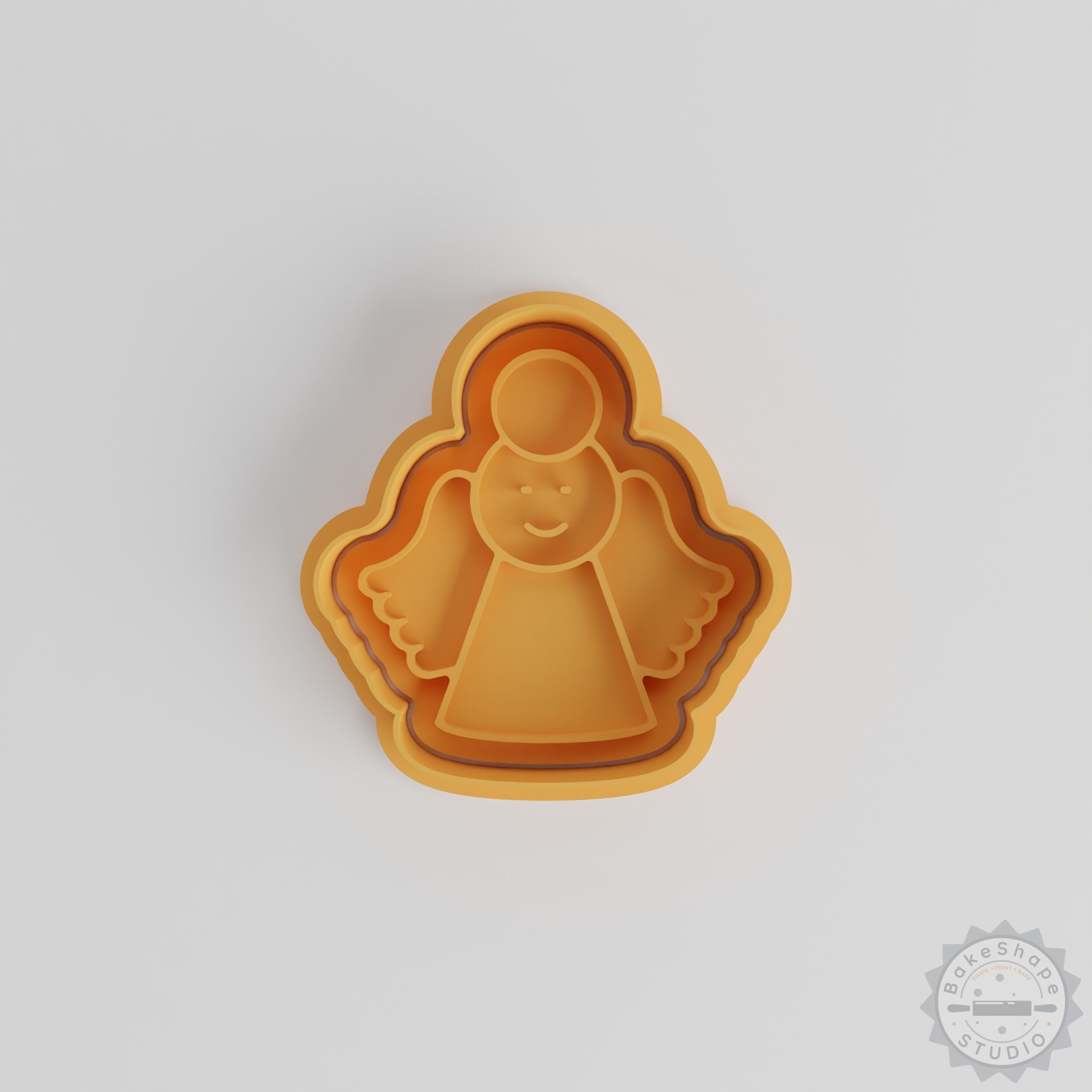 Angel Cookie Cutter and Stamp Set, 6-Piece, S/M/L Sizes, Perfect for Cookies and Fondant