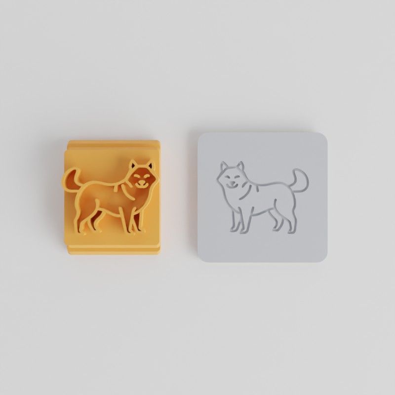 Dog Stamp Tile Set, 5 Sizes, Perfect for Clay, Cookies & Fondant