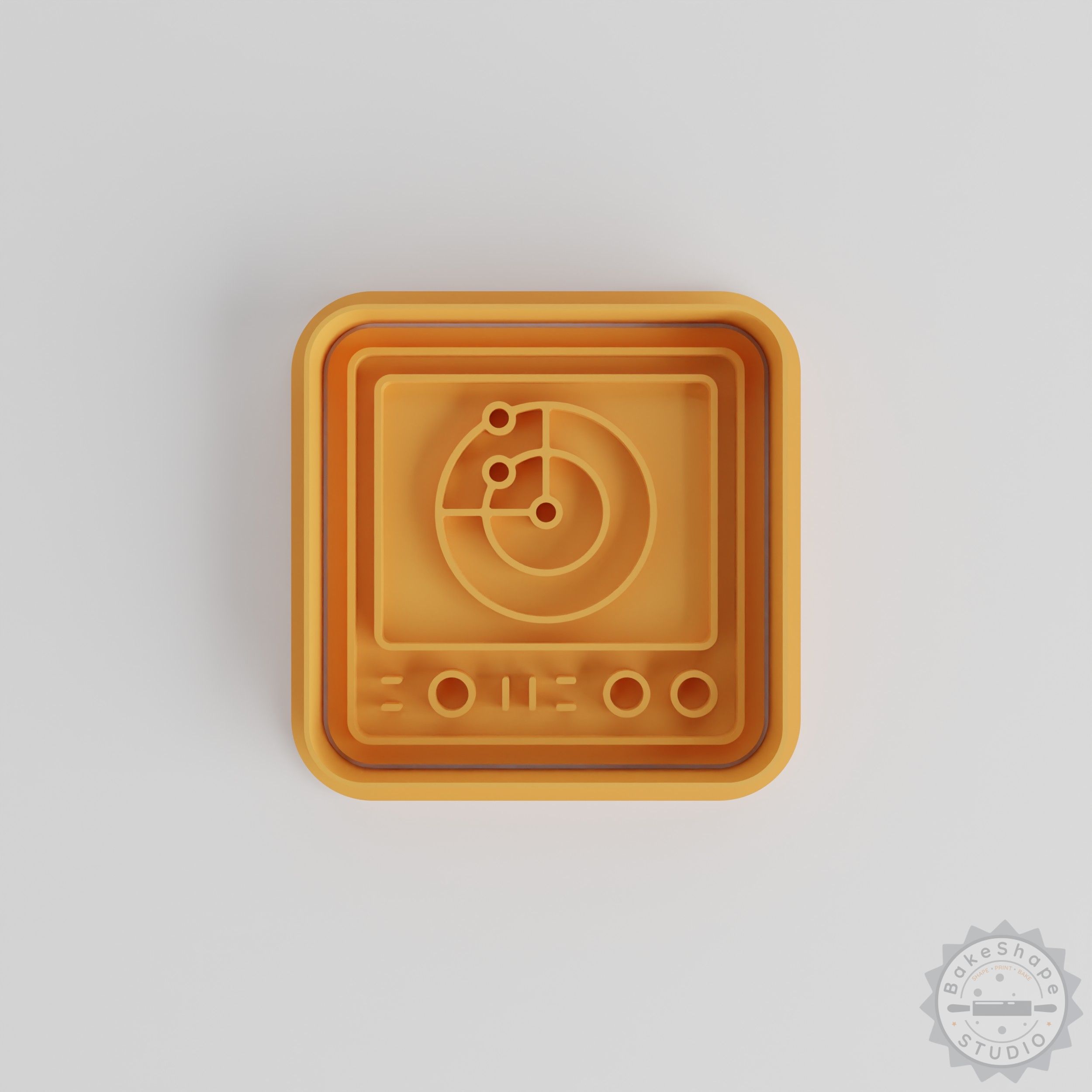 Sonar Shape Cutter & Stamp Set, Perfect for Cookies & Fondant, 6-Piece Exploration Device