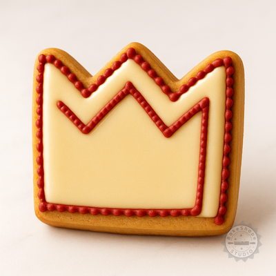 Decorated example 1 of Magha Nakshatra Vedic Astrology Cookie Cutter & Stamp Set, 6 Pieces, S/M/L Sizes
