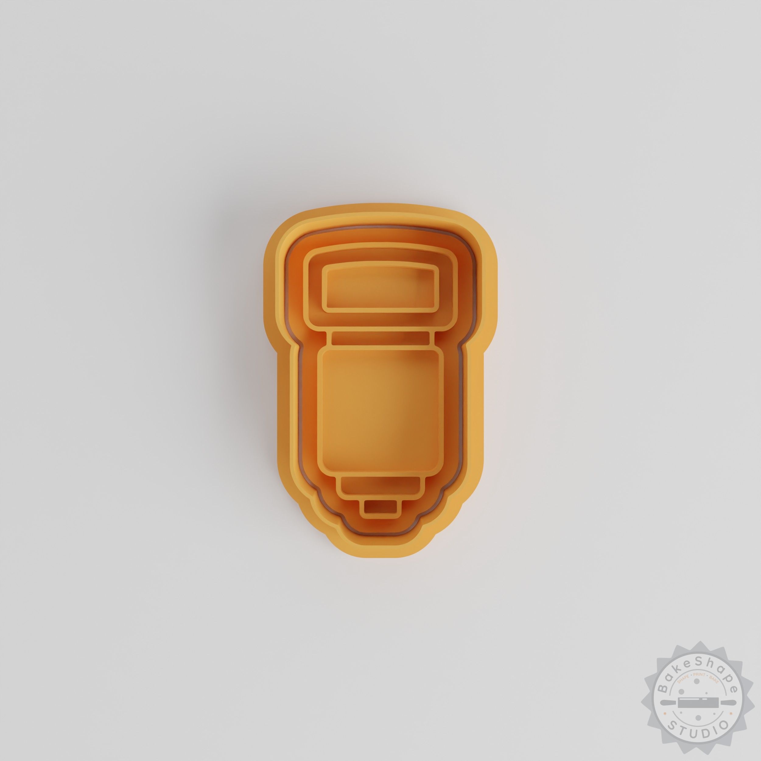 Photography Flash Cutter and Stamp Set, 6 Piece Cookie and Fondant Tools, S/M/L Sizes