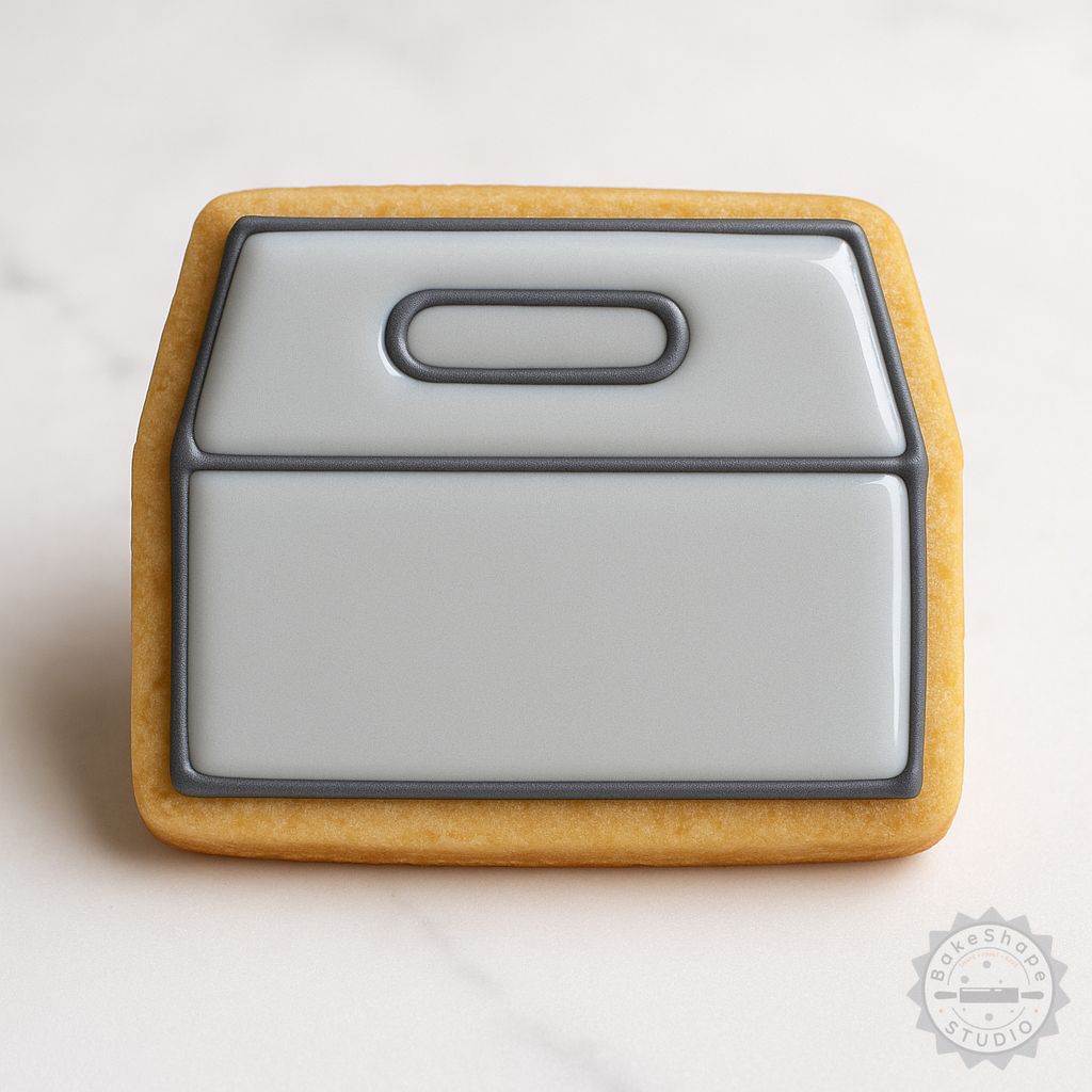 Cookie cutter and stamp set STL for 3D printing with small, medium, and large sizes for fondant and cookies