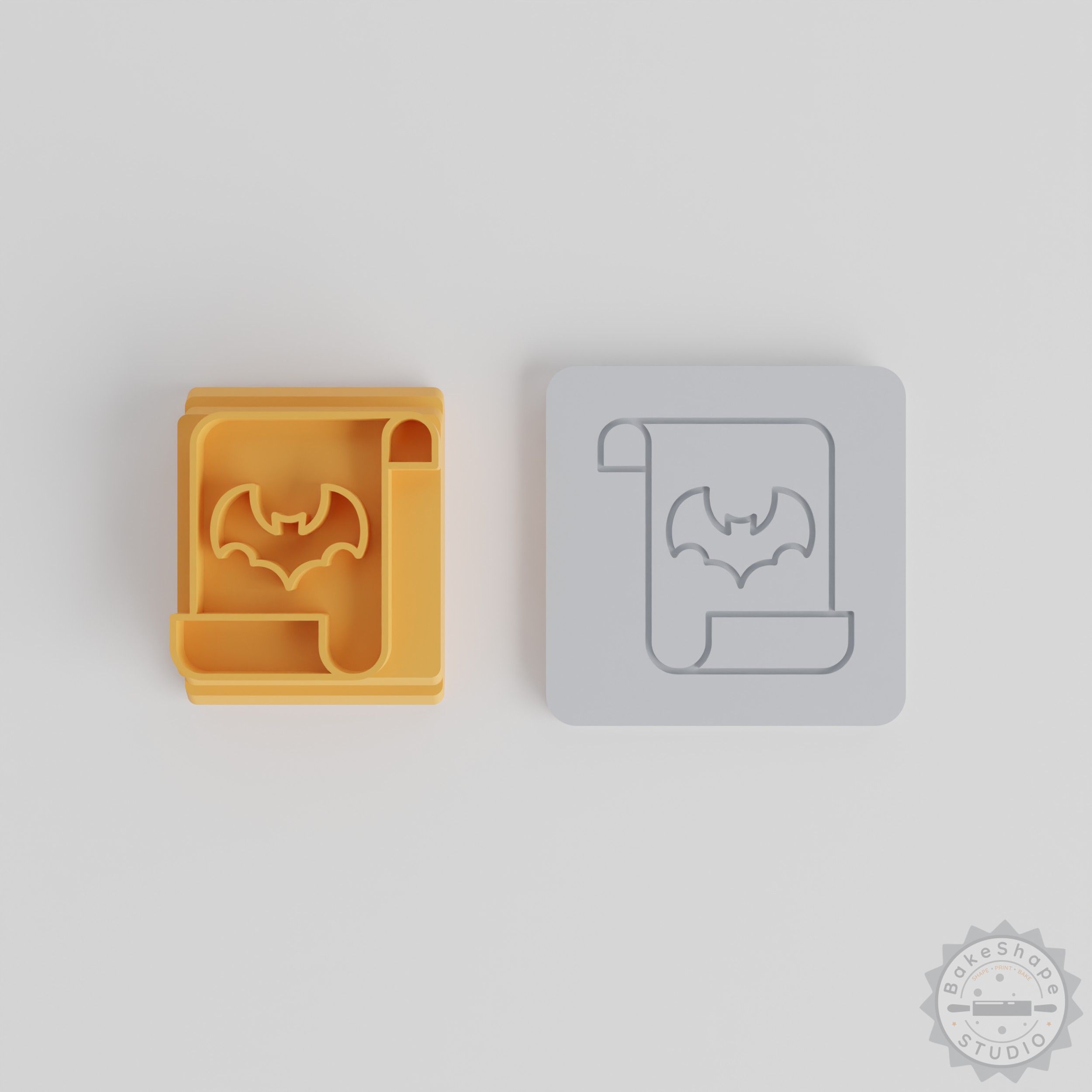 Halloween Stamp Tile Set, 5 Sizes, Perfect for Clay, Cookies, Fondant, Spooky Motifs