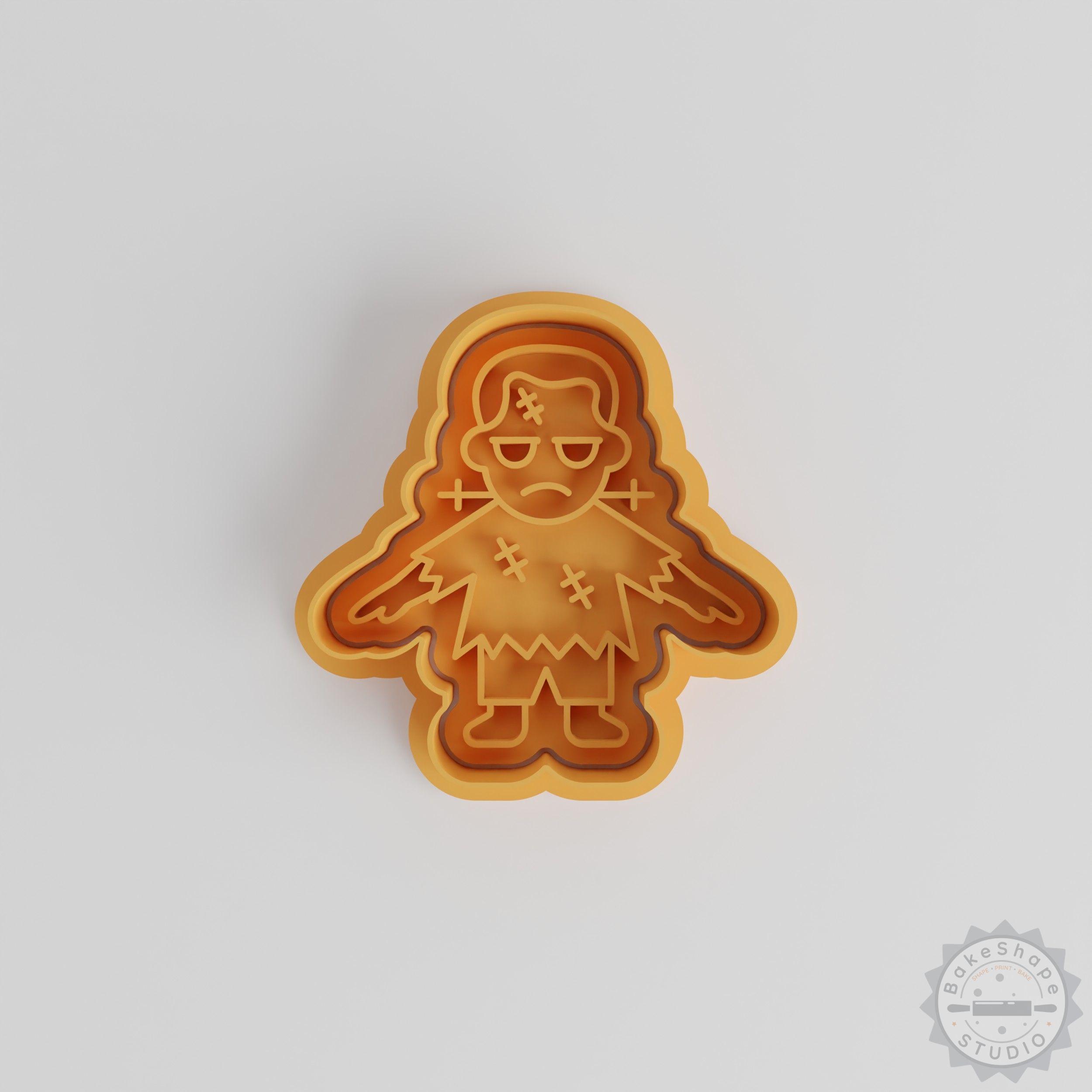 Halloween Monster Cookie Cutter and Stamp Set, 6-Piece, S/M/L, Perfect for Cookies and Fondant