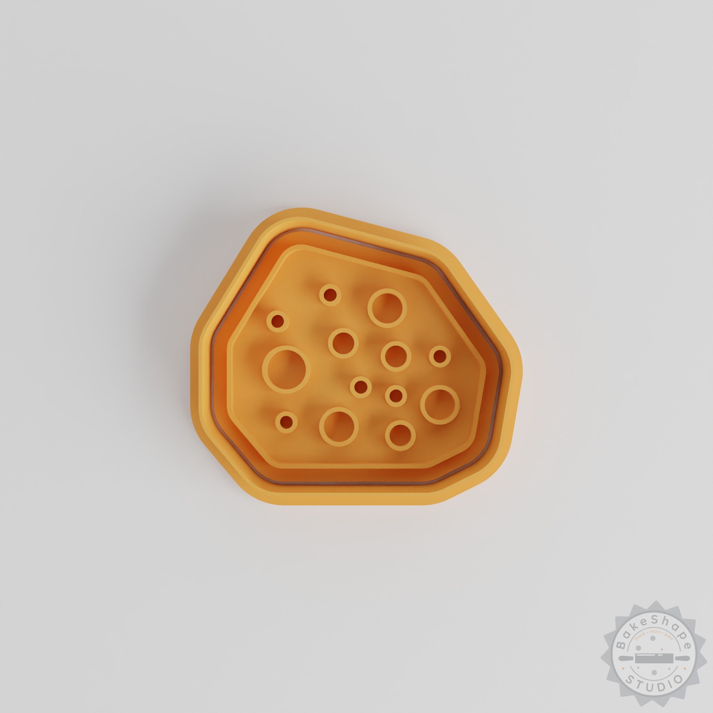 Moon Rock Cookie Cutter Set, Space-Themed Baking Stamps, 3 Sizes for Cookies & Fondant