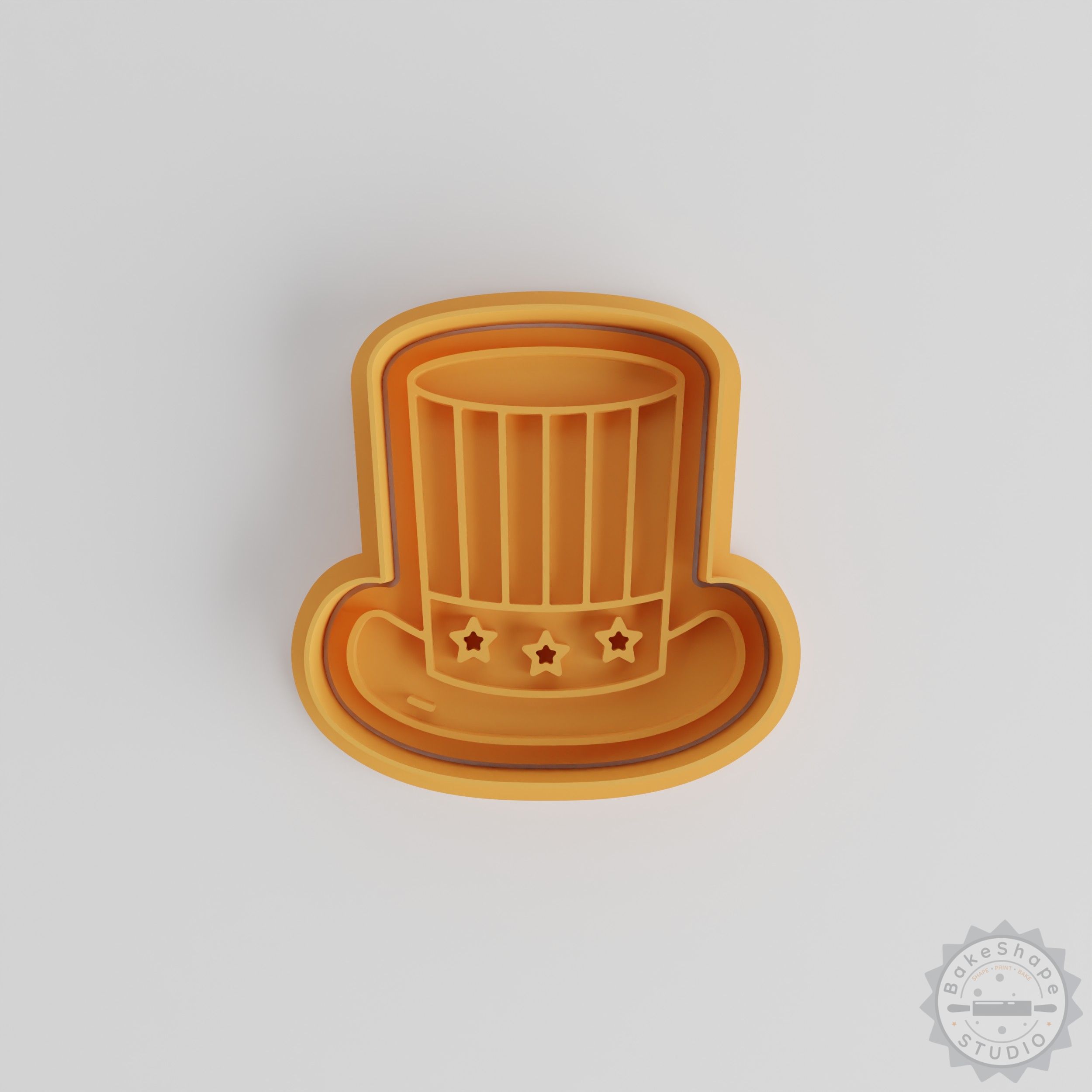Hat Cookie Cutter and Stamp Set, 6-Piece, S/M/L, for Fondant and Cookies