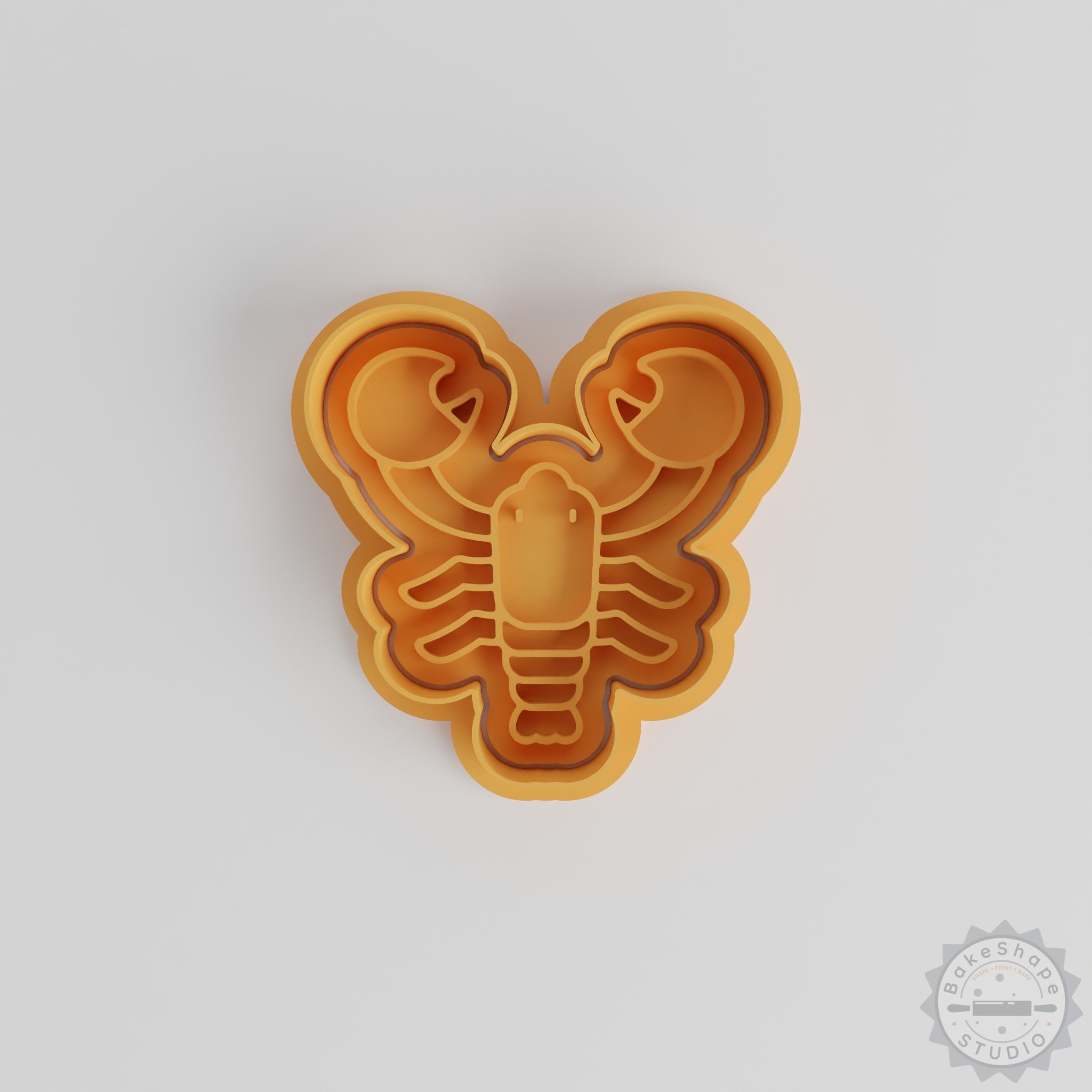 Lobster Shape Cutter and Stamp Set, 6-Piece, S/M/L, Cookie and Fondant Design