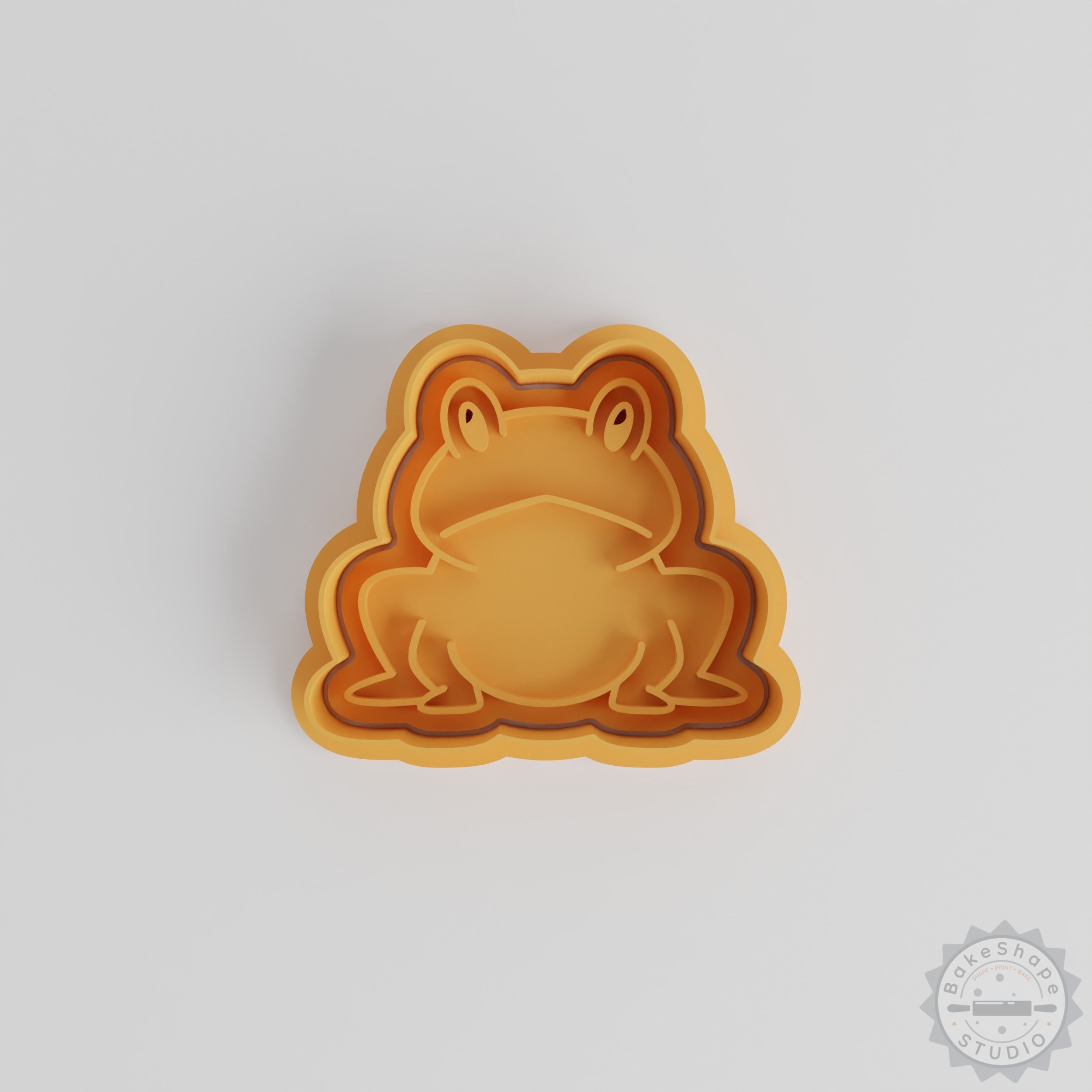 Cute Frog Shape Cutter and Stamp Set, 6-Piece, Cookie and Fondant, Small to Large Sizes