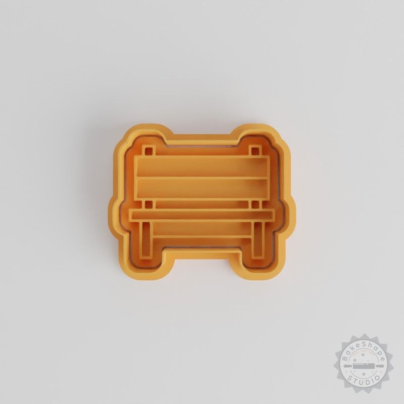 Outdoor Bench Cookie Shape Cutter Set, 6-Piece Cookie Stamp, Sizes S/M/L, Perfect for Cookies and Fondant