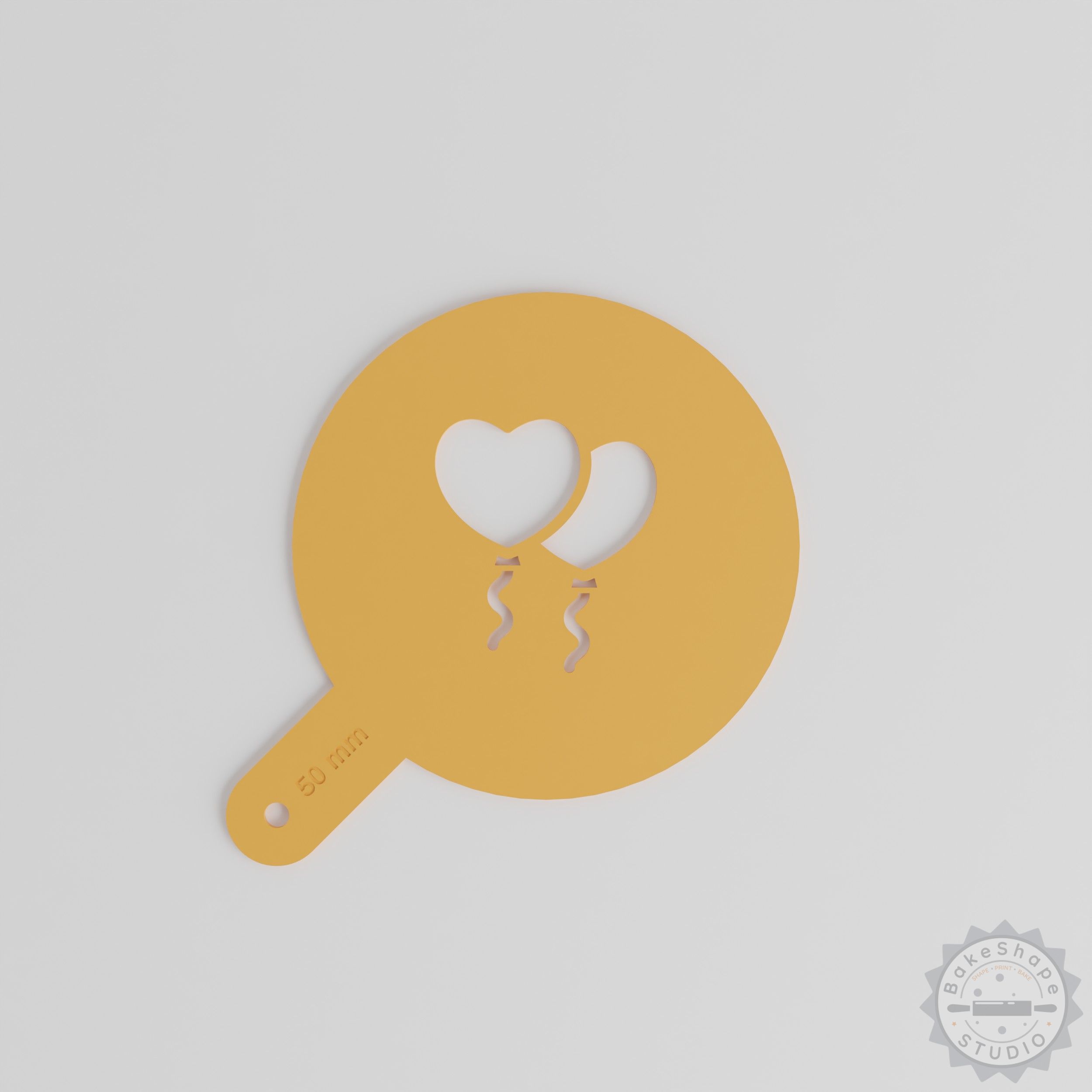 Heart Art Stencil Set, 5 Sizes, Compatible with Cocoa, Cinnamon, Edible Glitter, Perfect for Latte Art and Decor