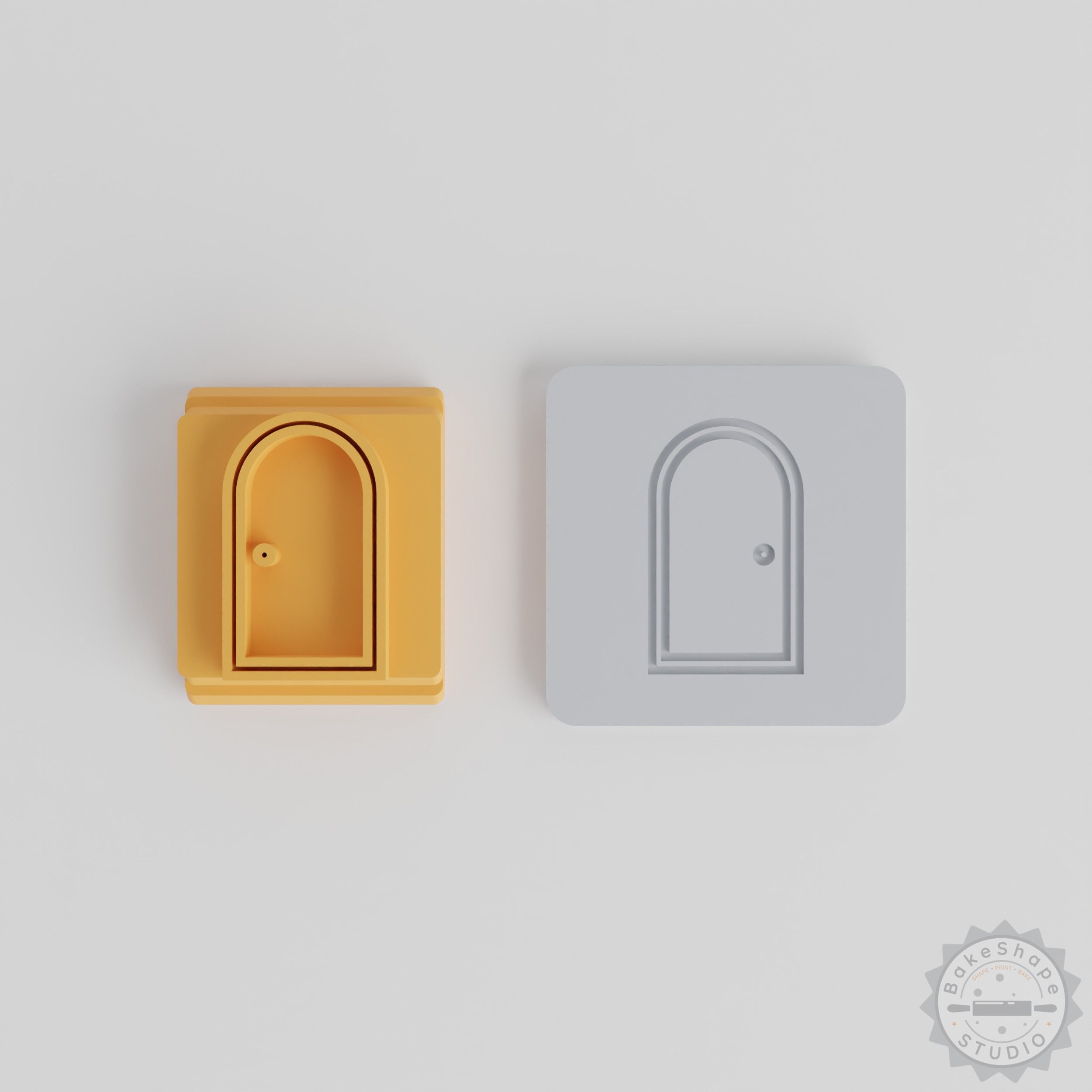 Clay and Cookie Door Stamp Tile Set, 5 Sizes, Perfect for Crafting and Baking