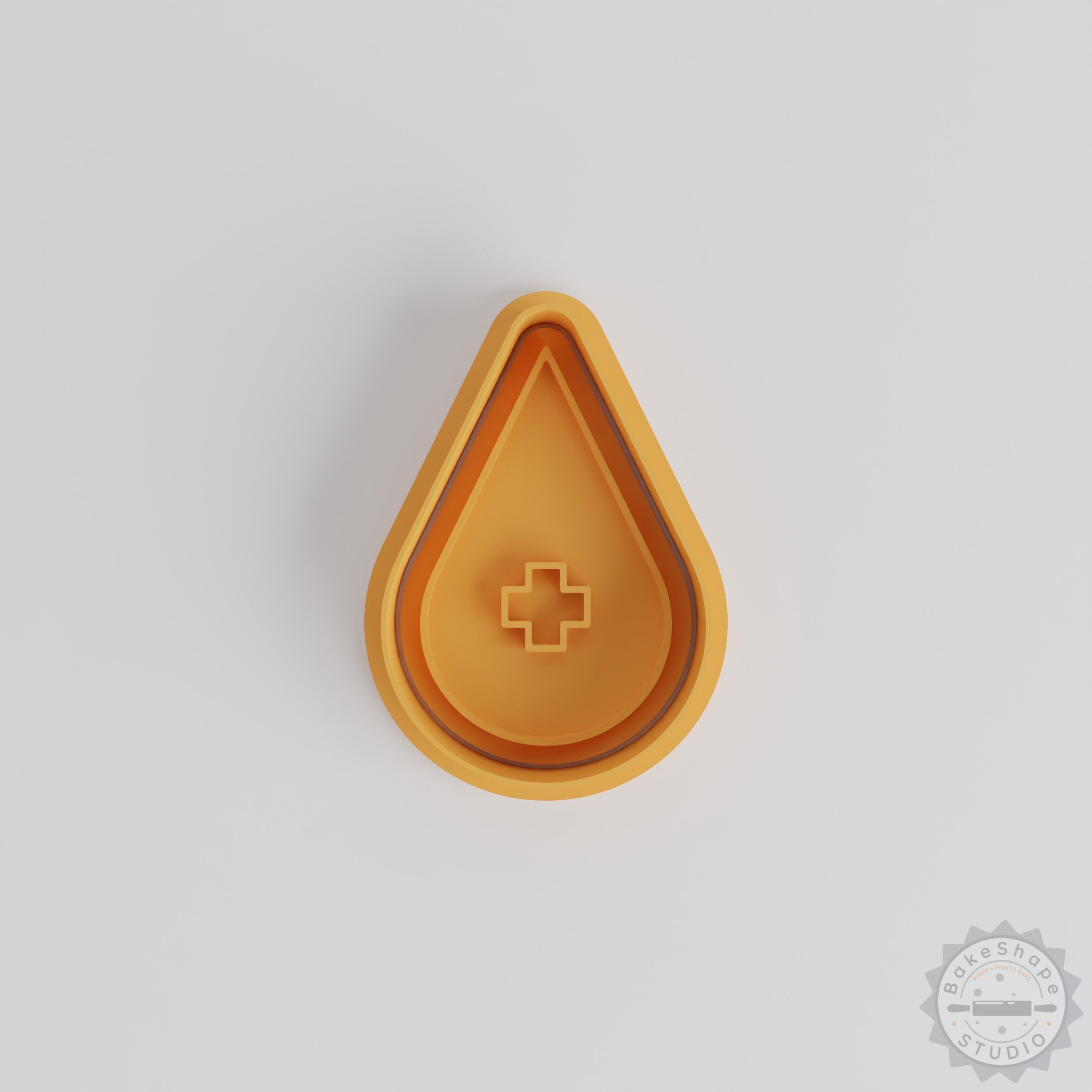 Blood Donate Cookie Cutter & Stamp Set, 6-Piece, Shapes S/M/L for Cookies & Fondant