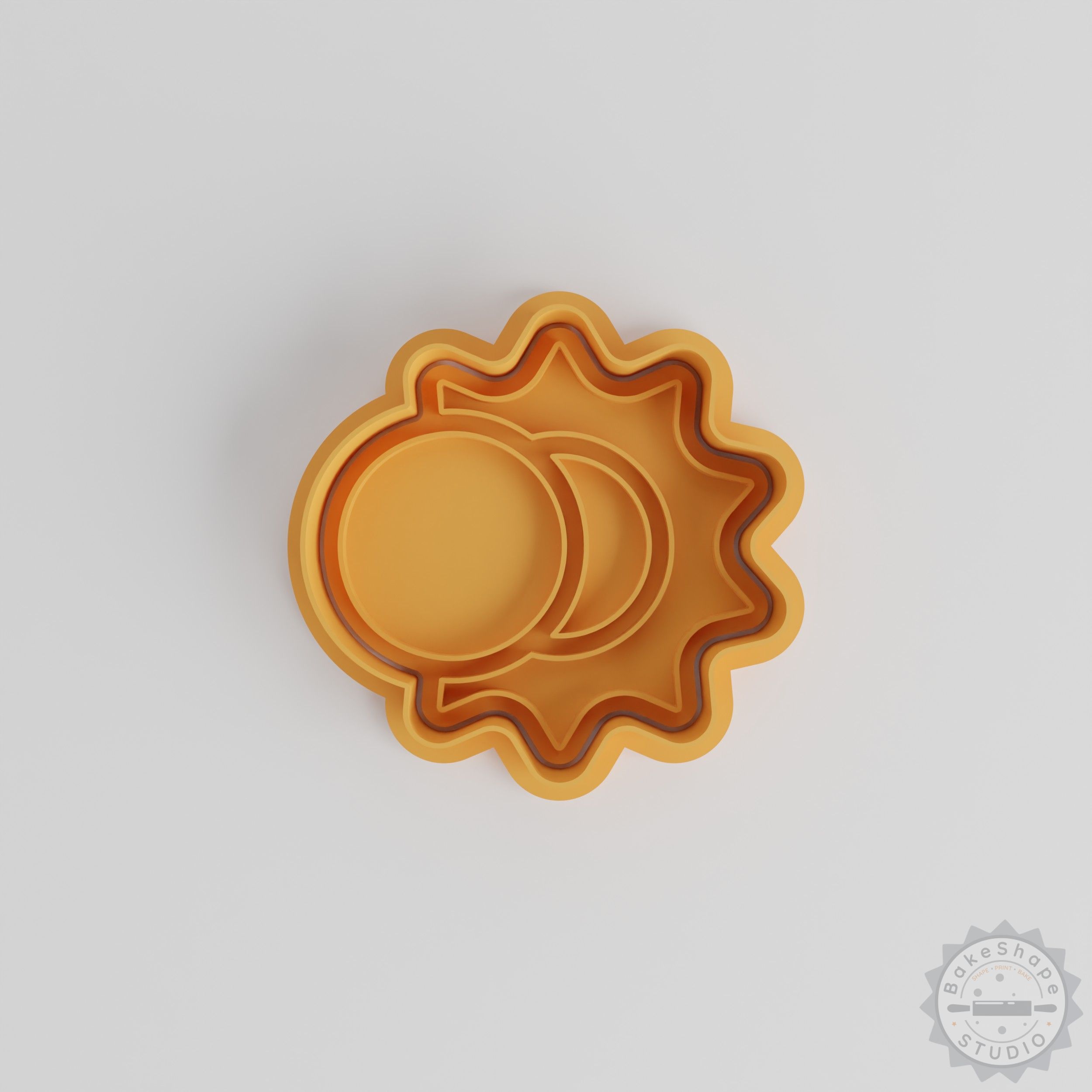 Eclipse Shape Cutter and Stamp Set, 6-Piece, Cookie and Fondant Tool, S/M/L Sizes