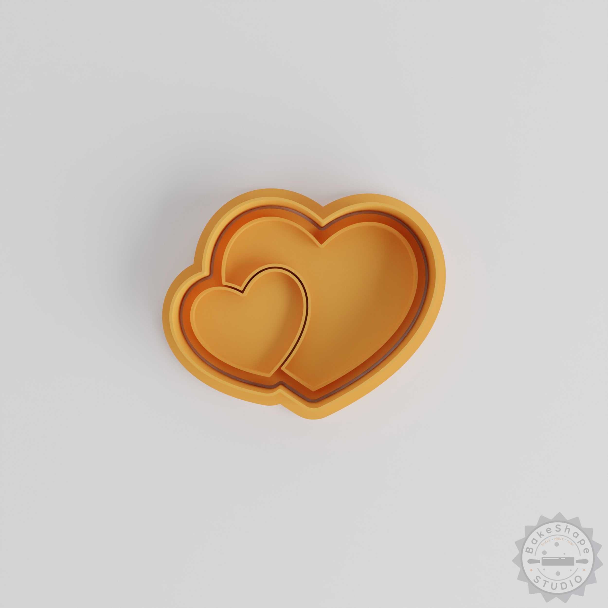 Heart Cookie Cutter and Stamp Set, 6-Piece Bakeware, Perfect for Fondant, Wedding or Romance Themes