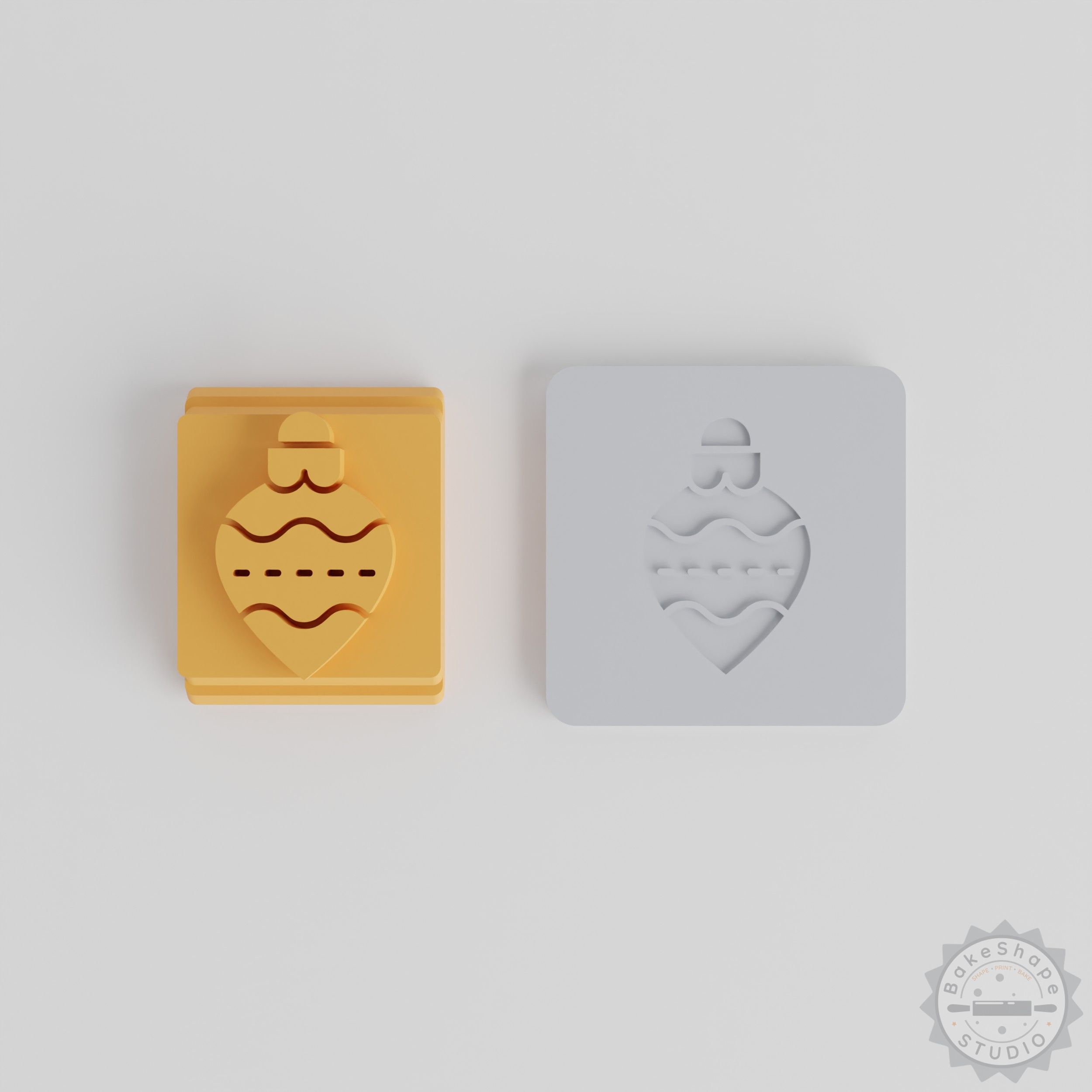 Christmas Decoration Stamp Tile Set, 5 Motif Sizes for Clay, Cookies, Fondant