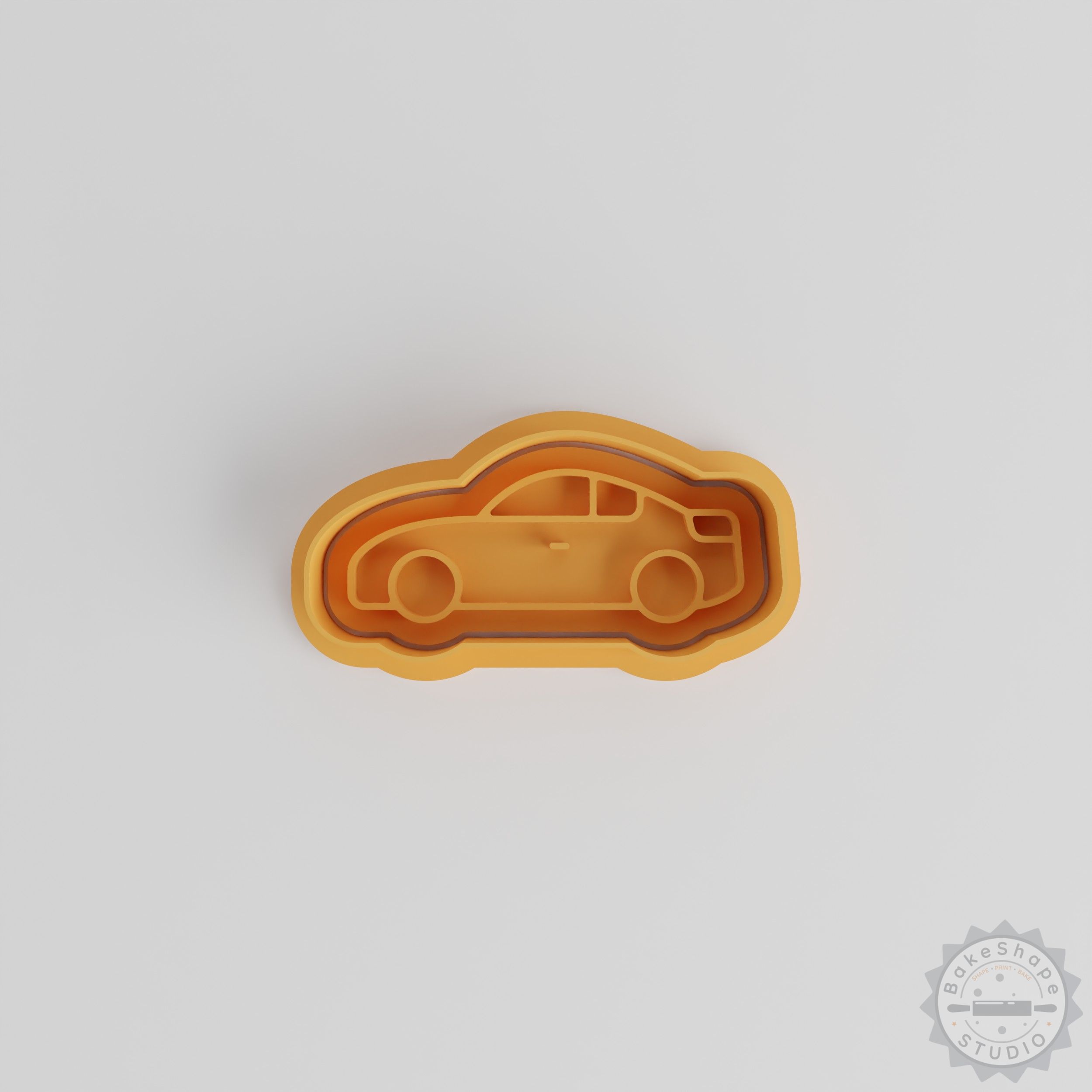 Super Car Shape Cutter and Stamp Set, Cookie Fondant Tools in 3 Sizes