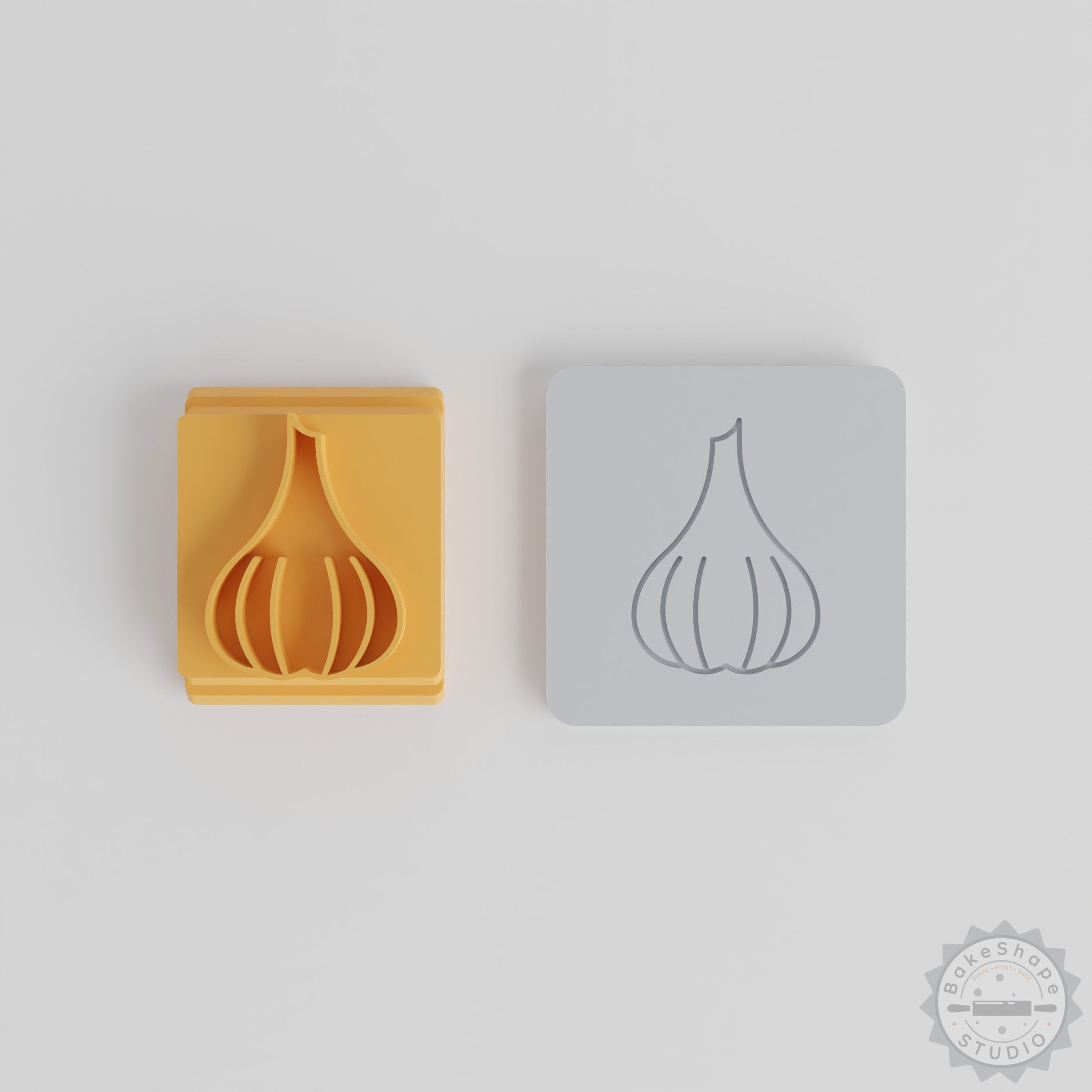 Garlic Stamp Tile Set, 5 Motif Sizes for Clay, Cookies, Fondant, Soft Materials