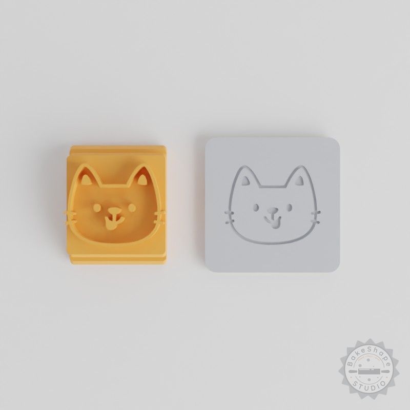 Naughty Stamp Tile Set, Perfect for Clay and Cookies, 5 Motif Sizes, Emotion and Funny Designs