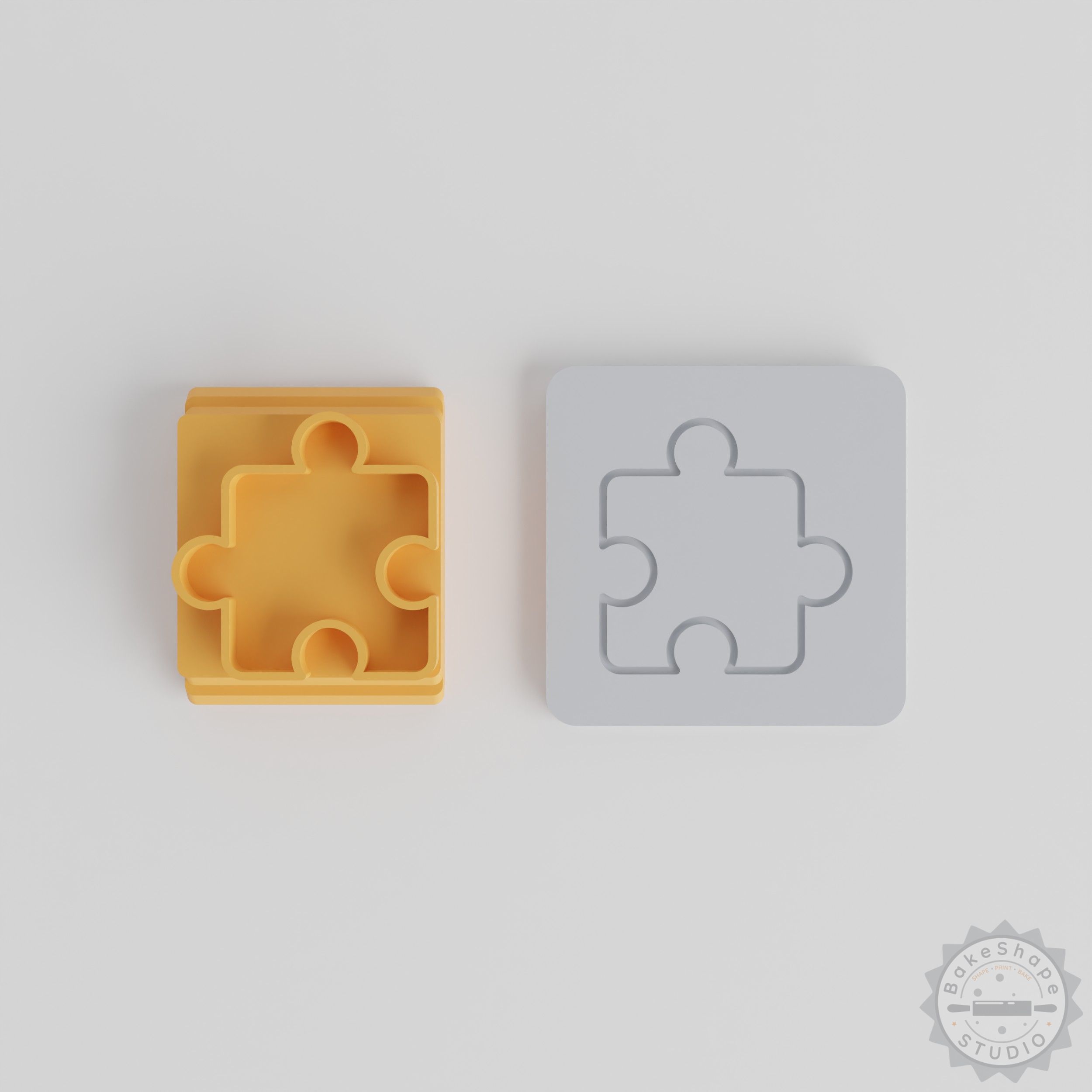 Puzzle Stamp Tile Set, 5 Sizes for Clay, Cookie, Fondant Crafting