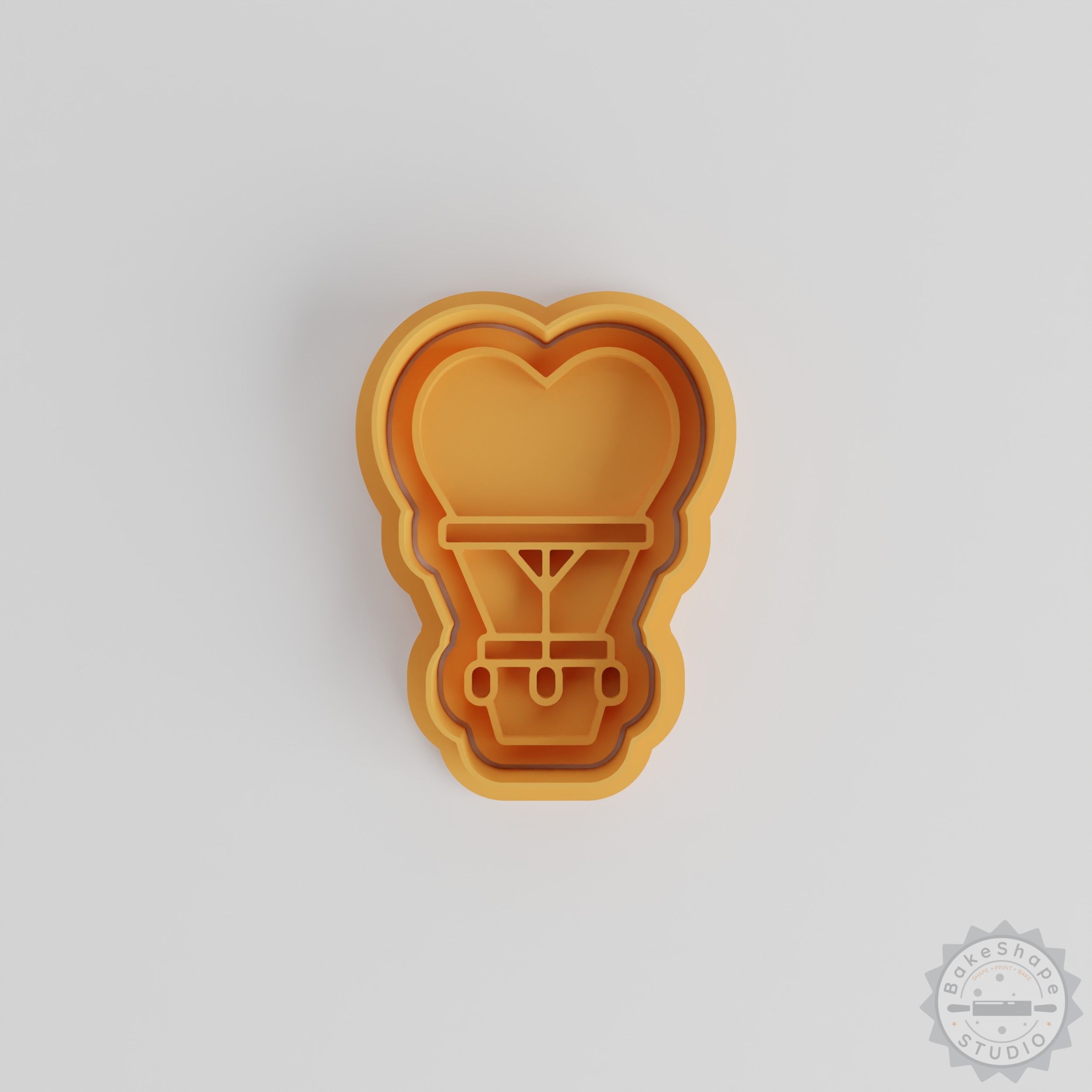 Hot Air Balloon Cookie Cutter and Stamp Set, 3 Sizes, Perfect for Cookies and Fondant