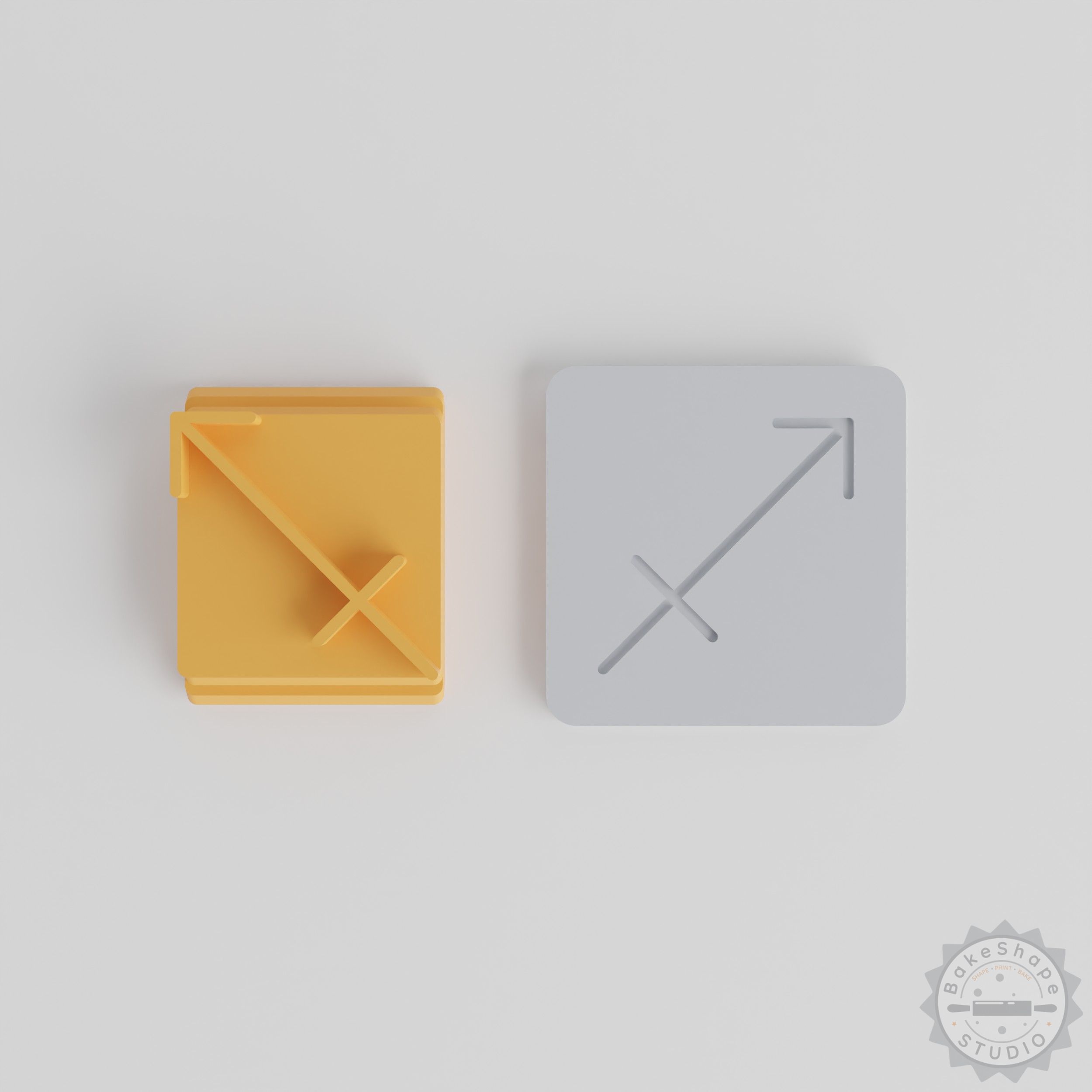 Sagittarius Zodiac Stamp Tile Set, 5 Sizes for Clay, Cookies & Fondant