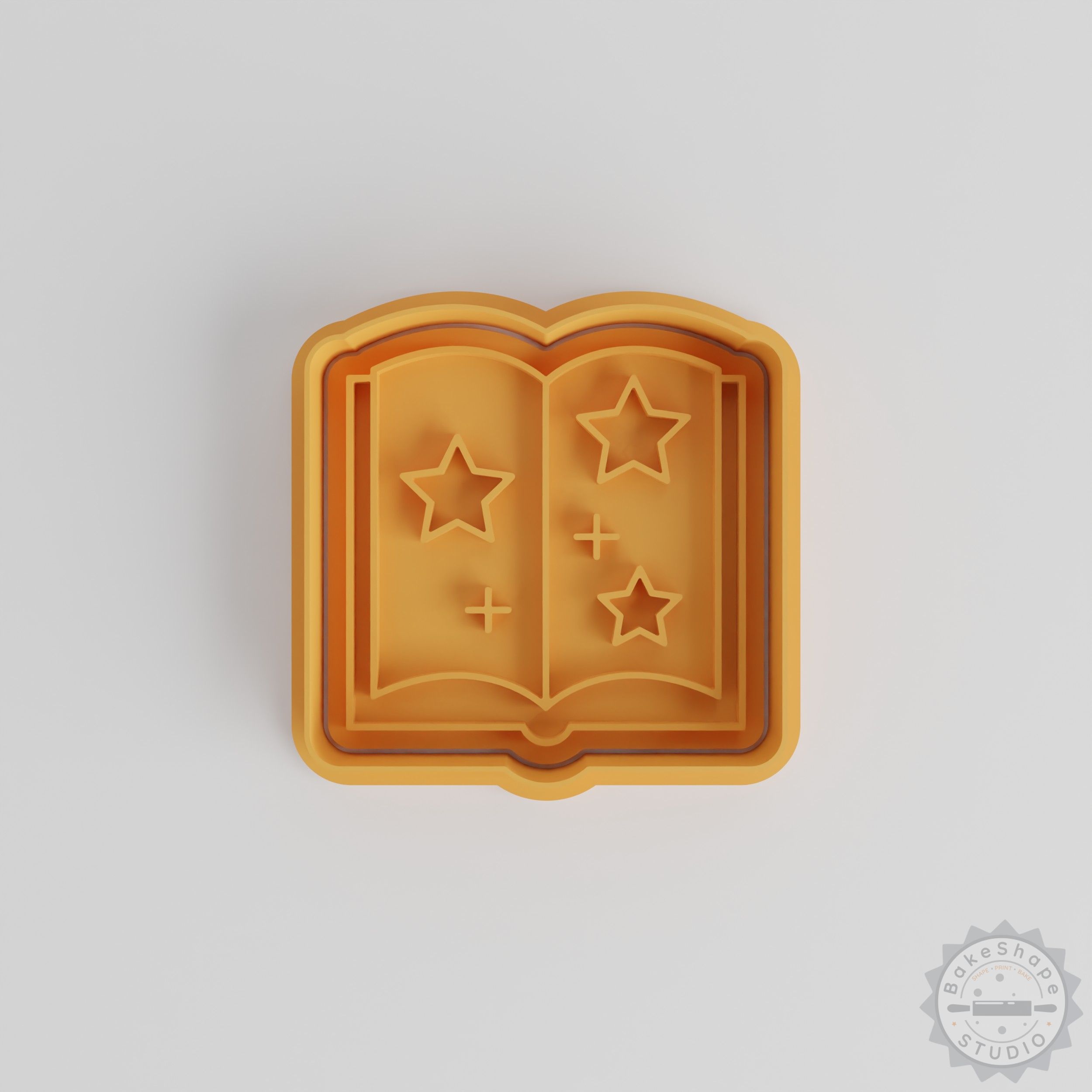Magic Book Cookie Cutter & Stamp Set, Halloween Spell Book Designs, 6-Piece Baking Decor Kit