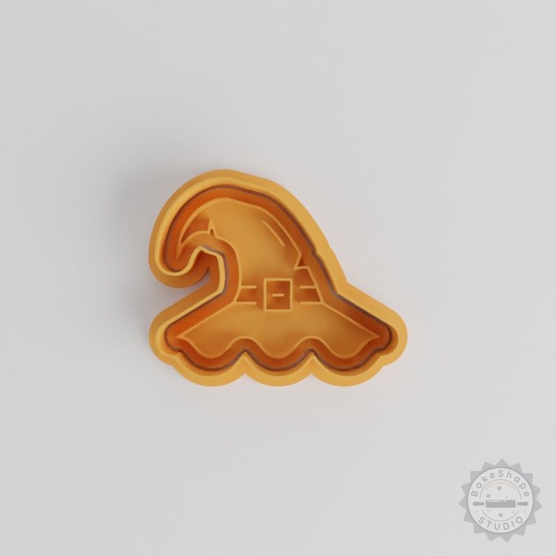 Witch Hat Cutter & Stamp Set, Halloween Cookie Fondant Magical Hat Shapes, 6 Pieces, S/M/L Sizes