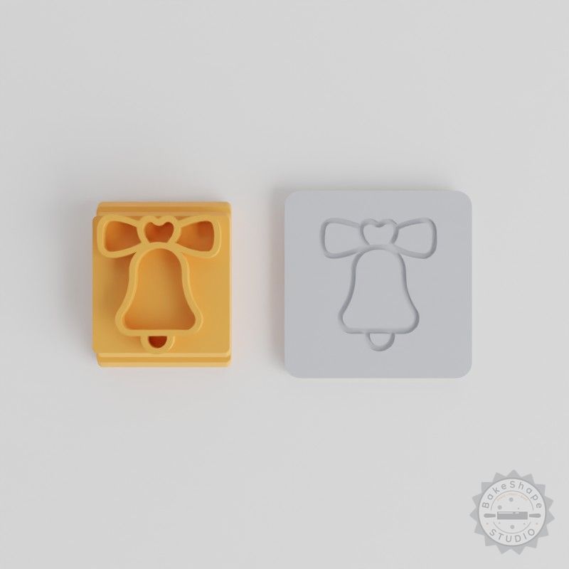 Church Bell Stamp Tile Set, 5 Sizes, Cookie & Clay Crafting Tool