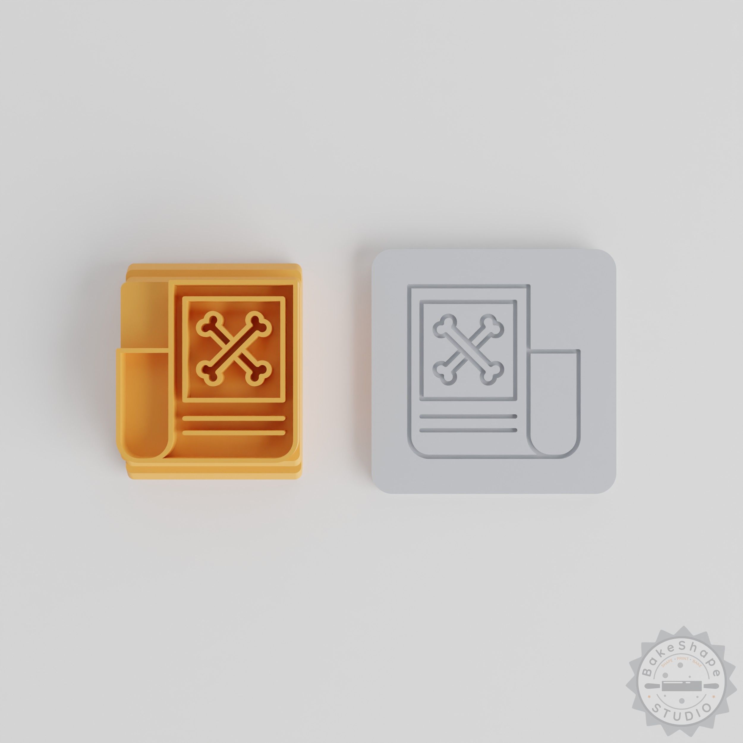 Halloween Stamp Tile Set, 5 Versatile Motif Sizes, Perfect for Clay and Cookie Decorations