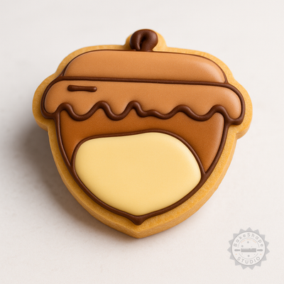 Decorated example 1 of Dough Shape Cutter & Stamp Set for Cookies & Fondant, Includes S/M/L Sizes, 6-Piece Baking Bundle