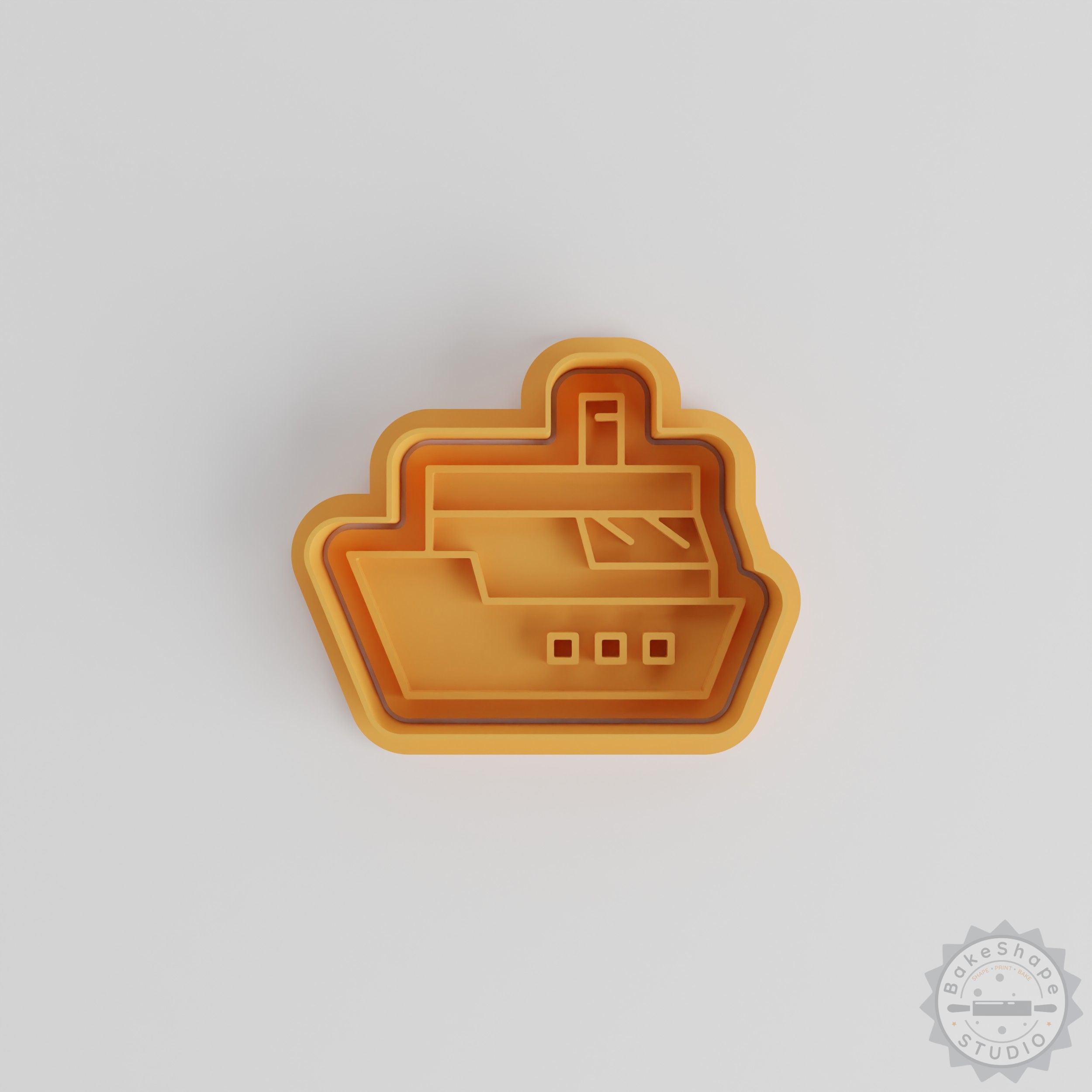 Cruise Cookie Shape Cutter & Stamp Set, 6-Piece, Perfect for Fondant, S/M/L Sizes, Nautical Designs