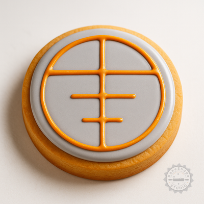 Decorated example 1 of Purvabhadrapada Nakshatra Vedic Astrology Cookie Cutter Set, Lunar Mansion Designs, S/M/L Sizes, 6 Pieces