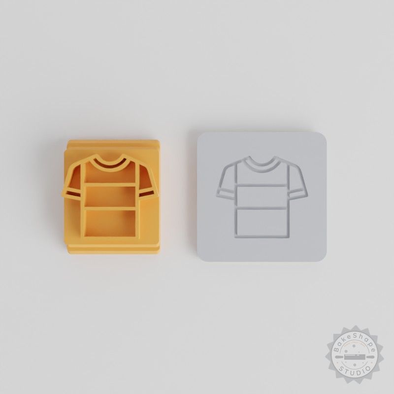 Soccer Jersey Stamp Tile Set, 5 Pieces, Perfect for Clay, Cookies & Fondant
