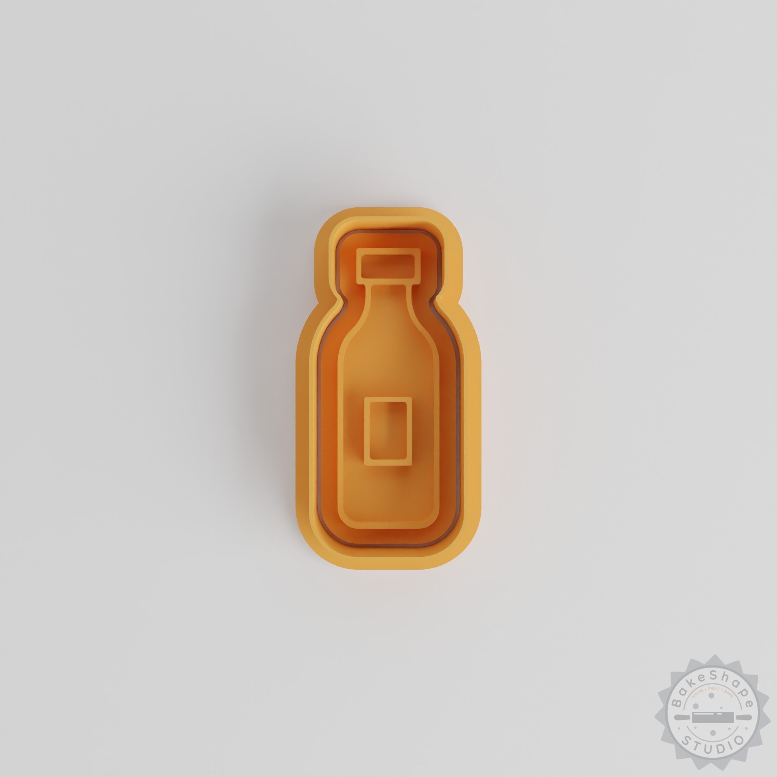 Bottle Shape Cutter and Stamp Set, 6-Piece, Cookie and Fondant Tool, Small to Large Sizes