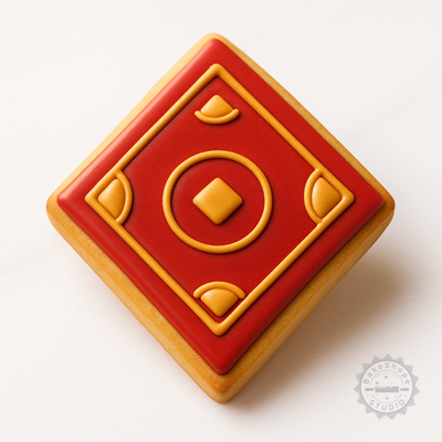 Decorated example 1 of Chinese New Year Cookie Cutter and Stamp Set, 6-Piece, S/M/L Sizes, Festive Designs