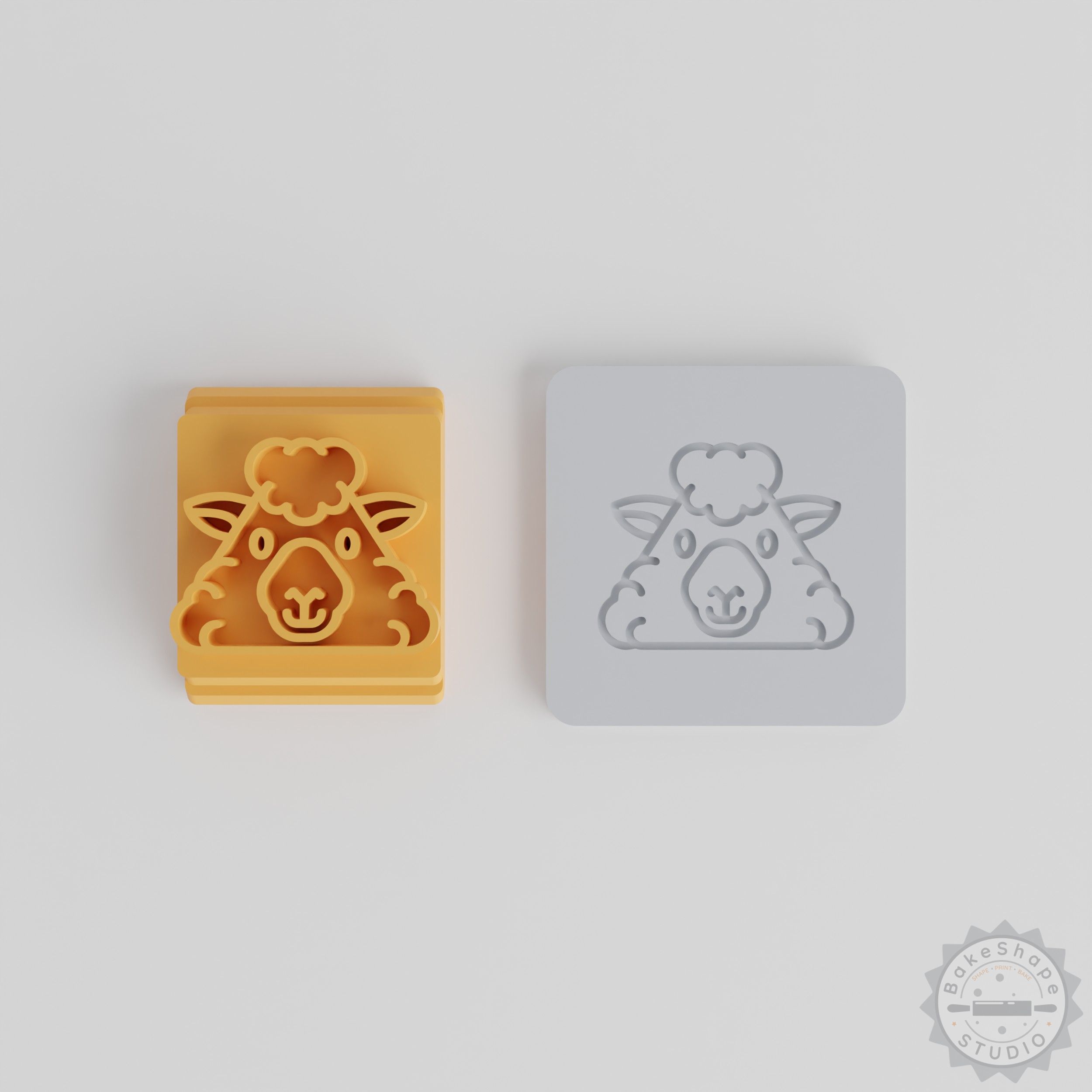 Sheep Stamp Tile Set, 5 Sizes, Perfect for Clay, Cookies, Fondant Decorating