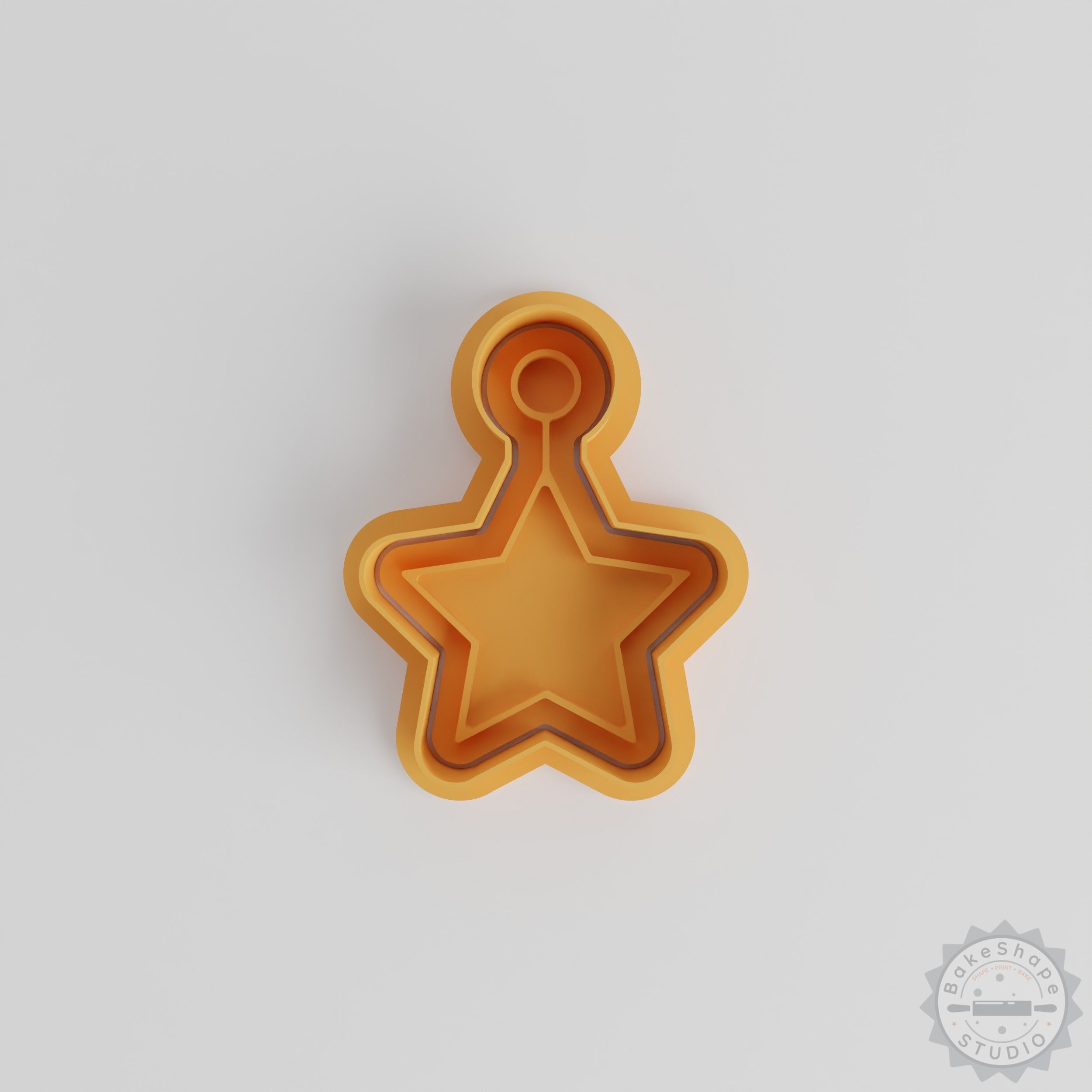 Star Shape Cutter and Stamp Set, Cookie and Fondant Tool, 6 Piece S/M/L Sizes