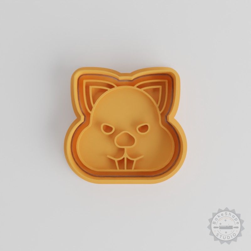 Wombat Shape Cutter and Stamp Set, Cookie and Fondant Cutter, 6-Piece Australian Wildlife Baking Tools, S/M/L Sizes