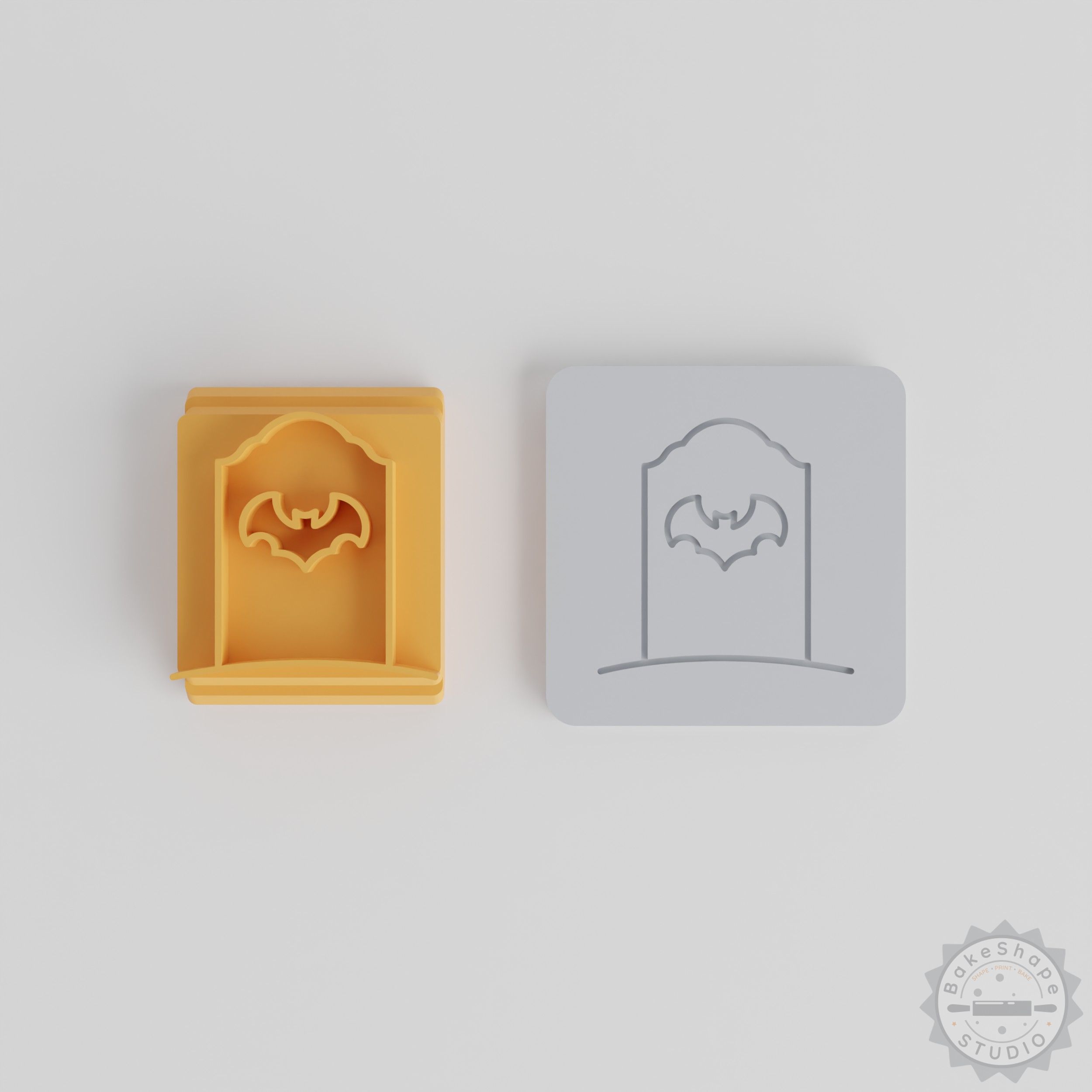 Gravestone Stamp Set, 5 Sizes for Clay, Cookie and Fondant, Halloween Cemetery Decor