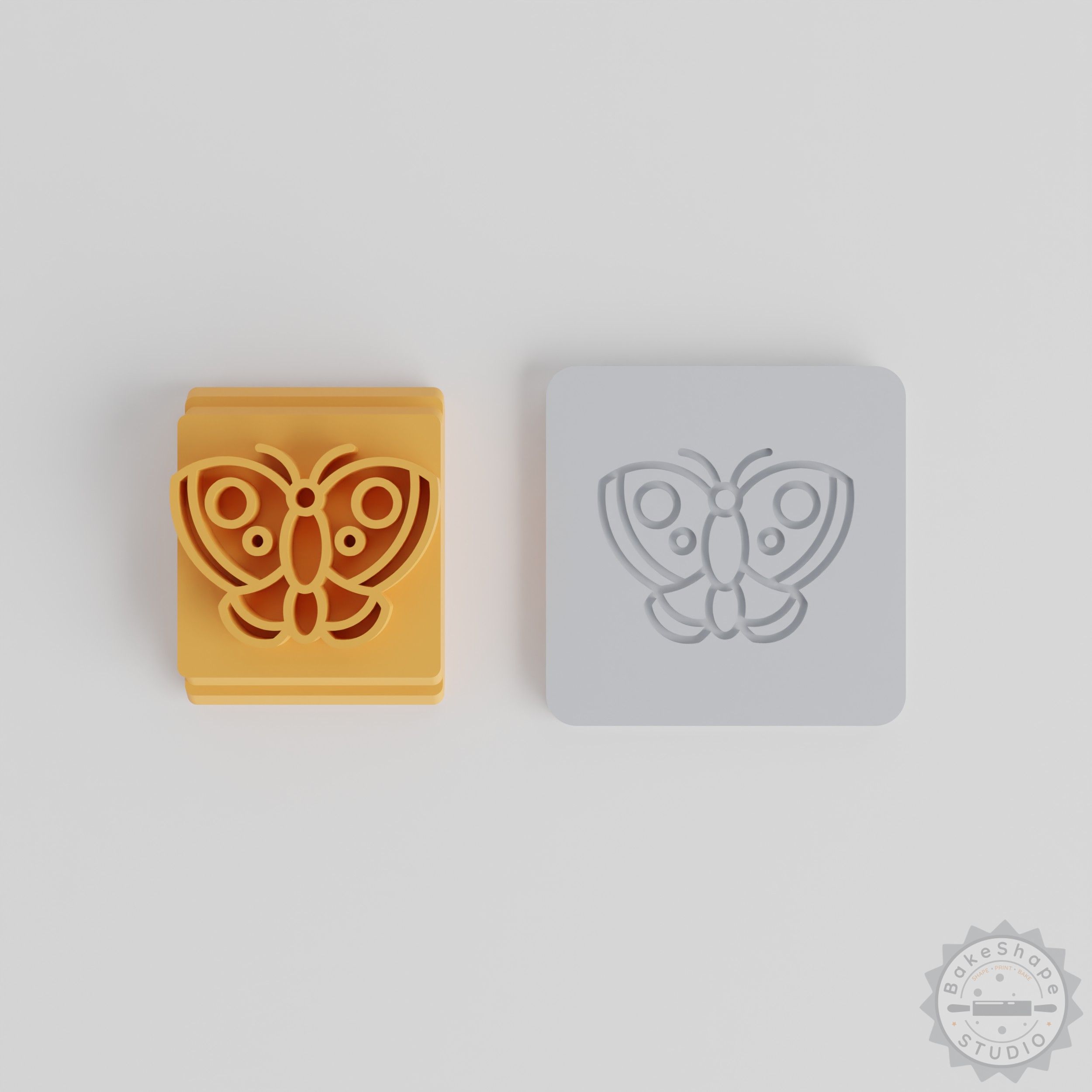 Butterfly Stamp Tile Set, 5 Sizes for Clay, Cookies, Fondant, Perfect for Crafting