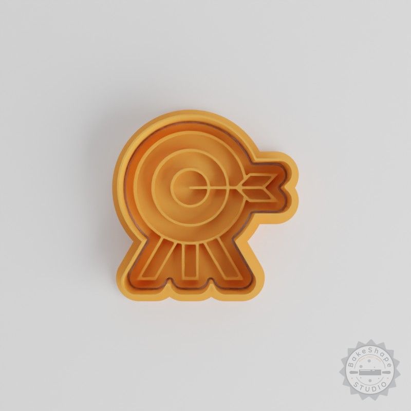 Target Shape Cutter and Stamp Set, 6-Piece Cookie and Fondant Tools, S/M/L Sizes