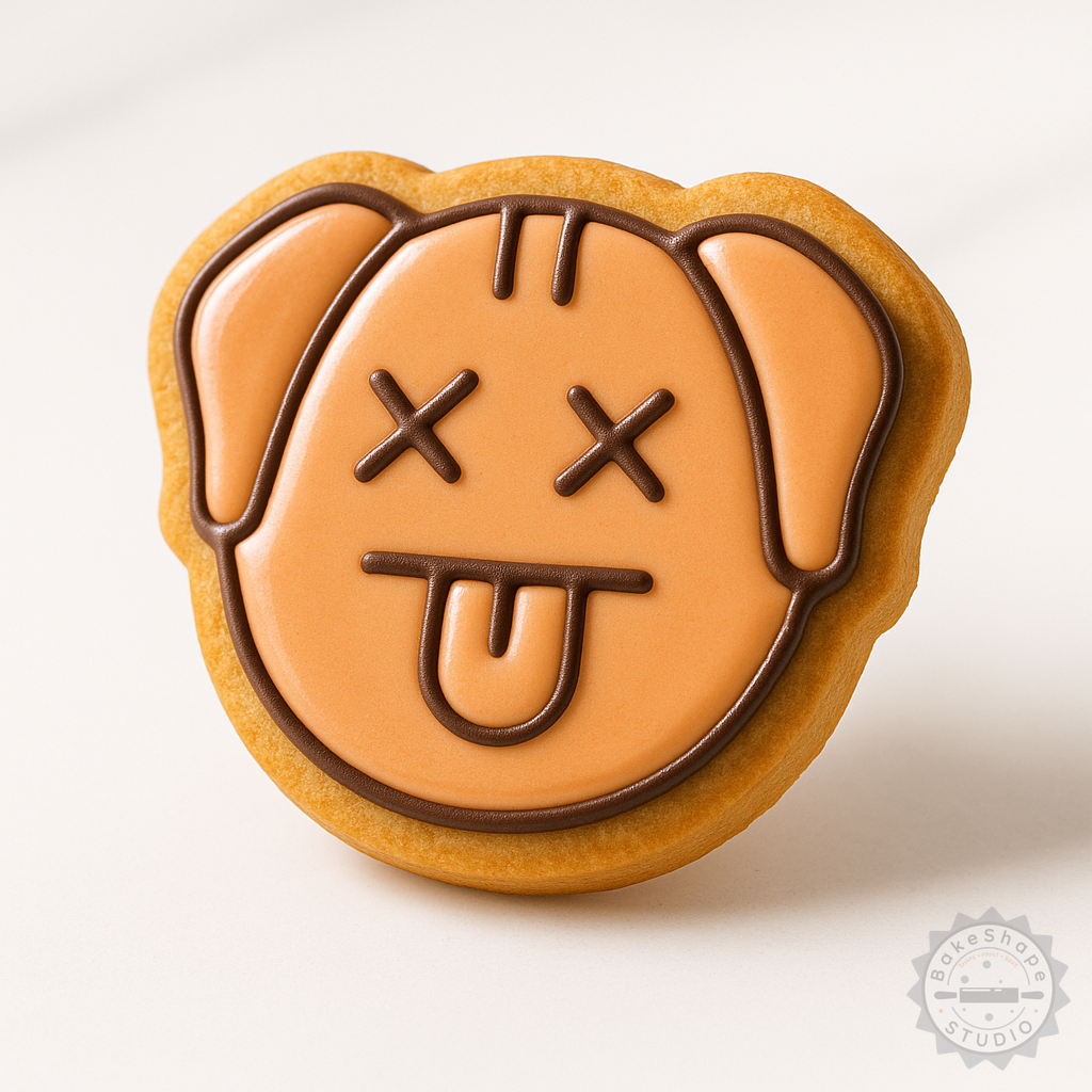 Decorated example 1 of Animal Spirit Cookie Cutter Set, 6-Piece Shape & Stamp Tools, Perfect for Cookies & Fondant, S/M/L Sizes
