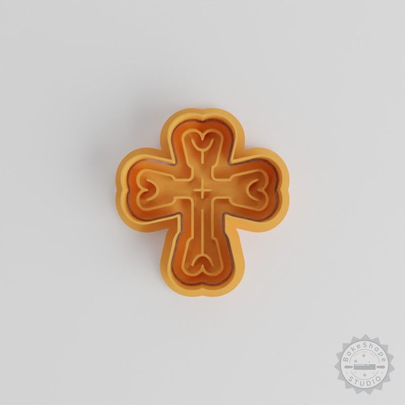 Cross Cookie Cutter and Stamp Set, Perfect for Cookie and Fondant Decoration