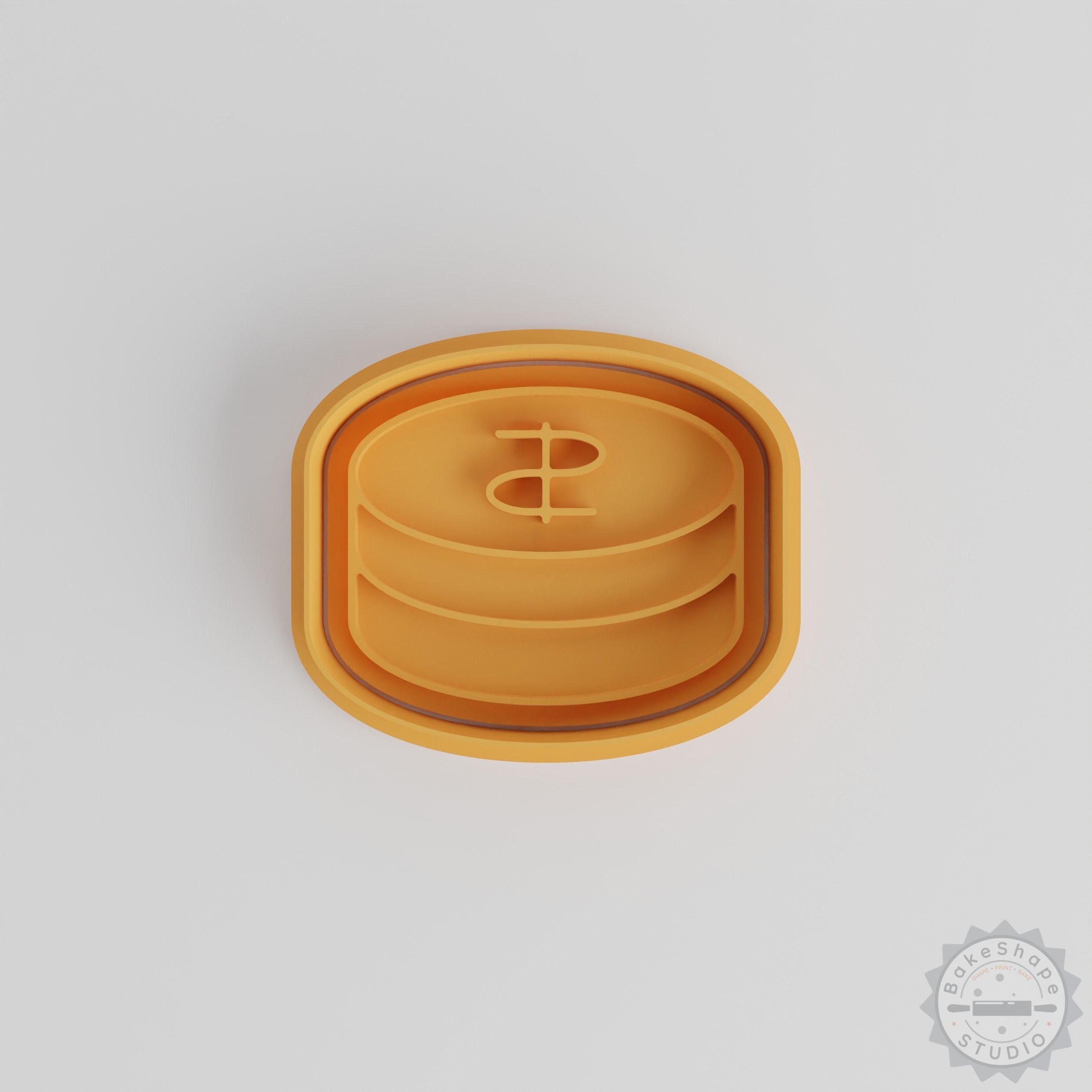 Dollar Cookie Cutter Stamp Set, 6-Piece, Multi-Size S/M/L, Perfect for Cookies and Fondant
