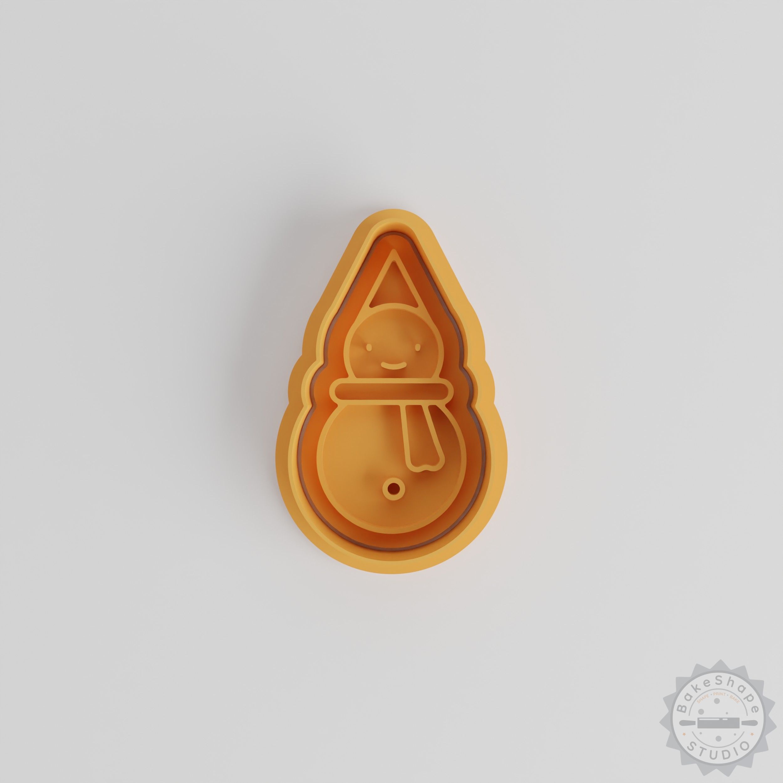 Snowman Cookie Cutter and Stamp Set, 6-Piece, Perfect for Fondant, Winter Baking