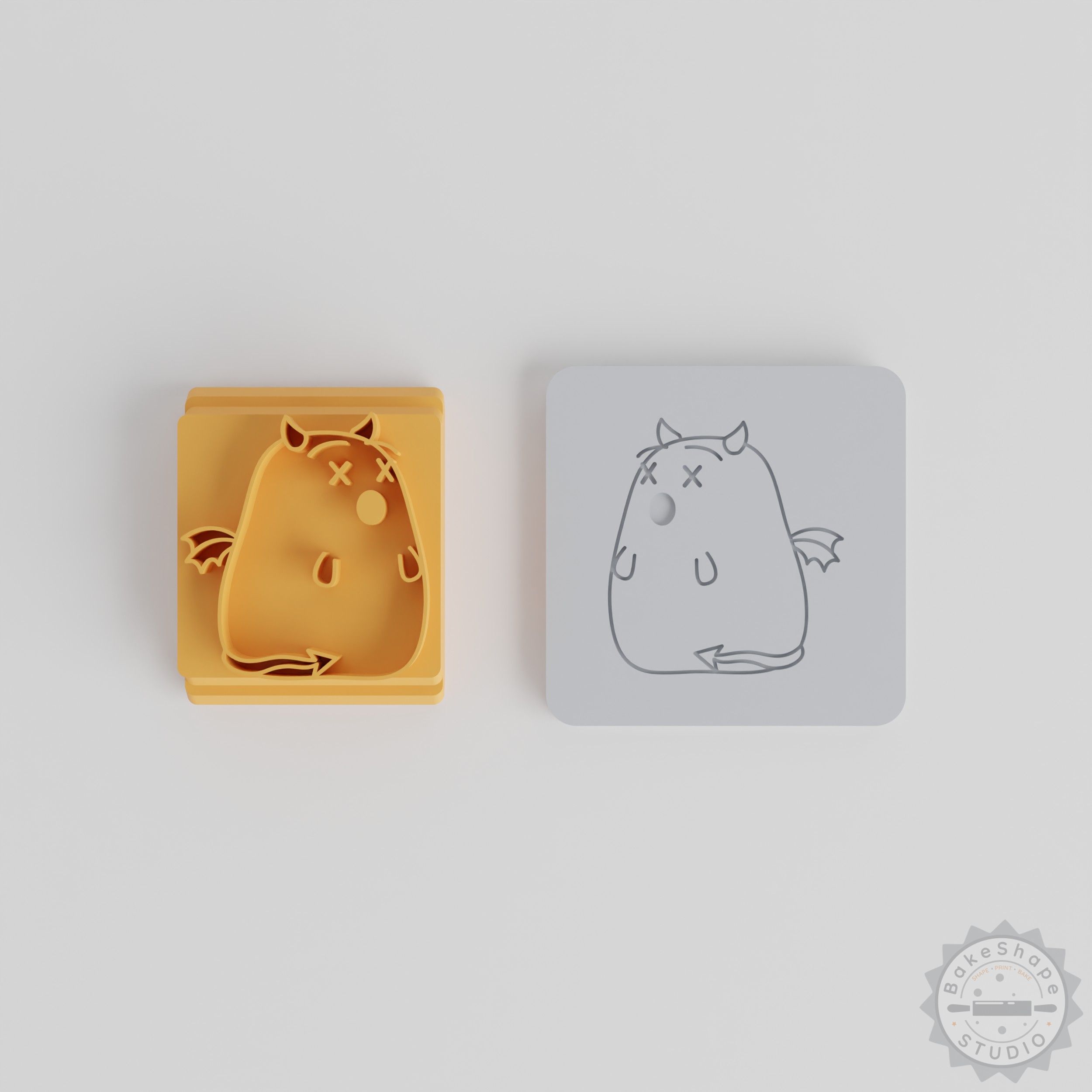 Stamp Tile Set, 5 Sizes, Perfect for Clay & Cookies, Swirl Motif