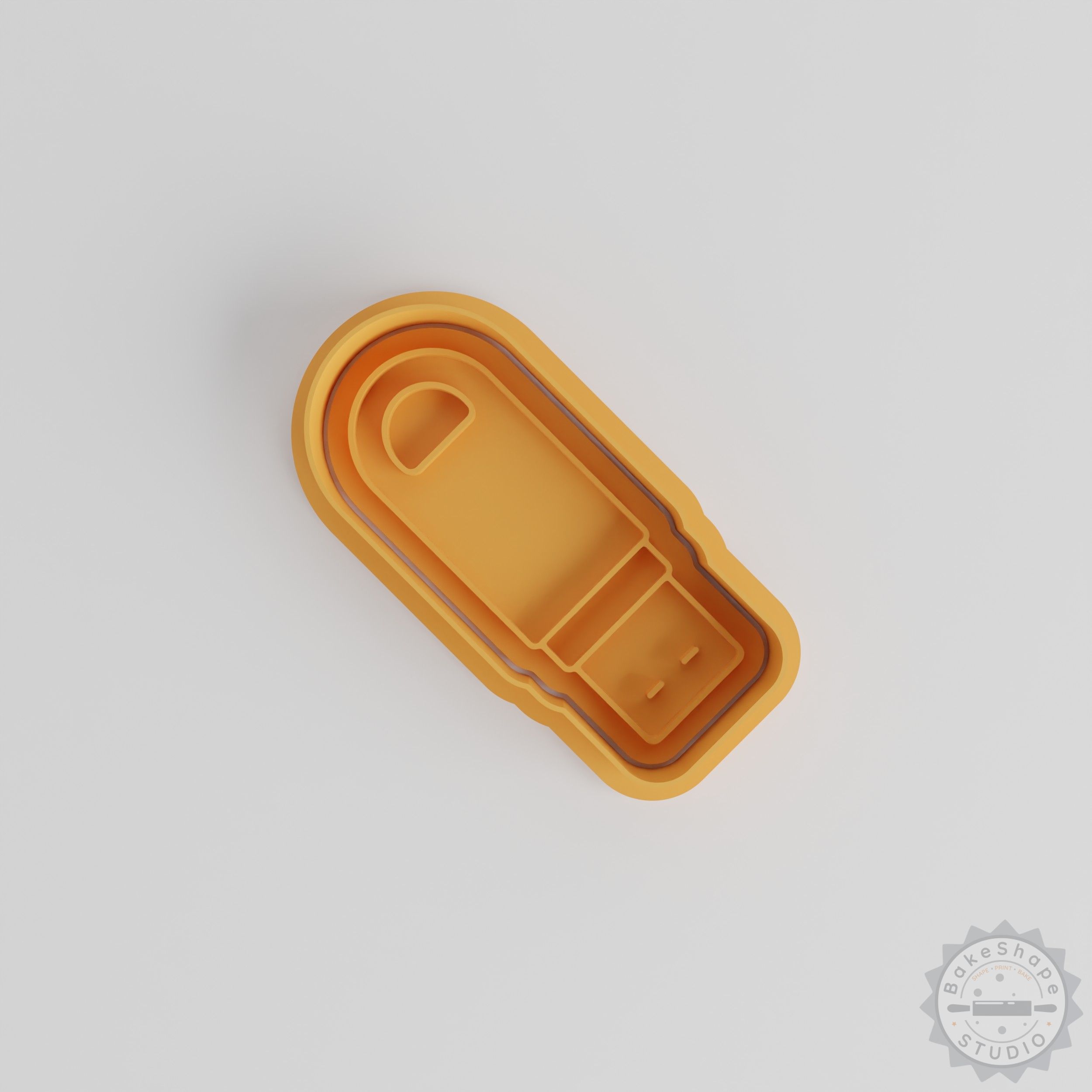 USB Stick Cookie Cutter Stamp Set, 6-Piece Bundle, Shapes & Designs, S/M/L Sizes